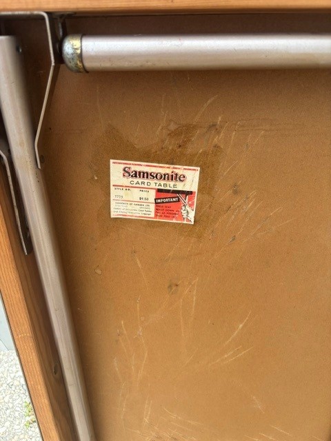 Samsonite Card Table and Chairs Set - photo 2