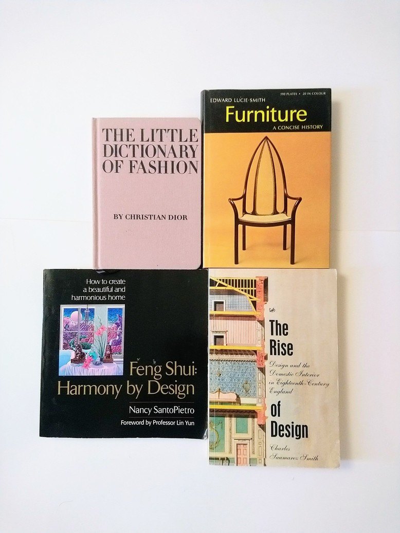 Fashion, Furniture, interior design books!