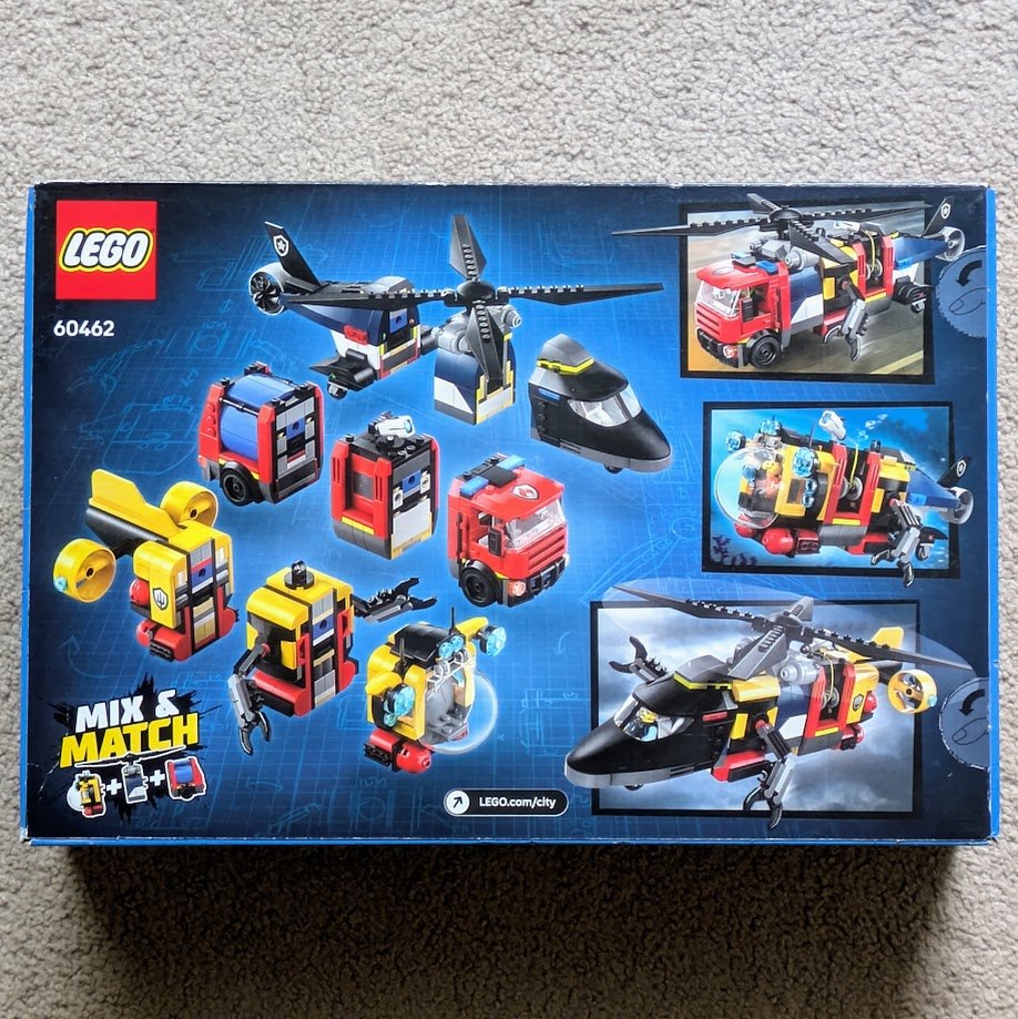 LEGO City 60462 Helicopter, Fire Truck & Submarine Remix - photo 2