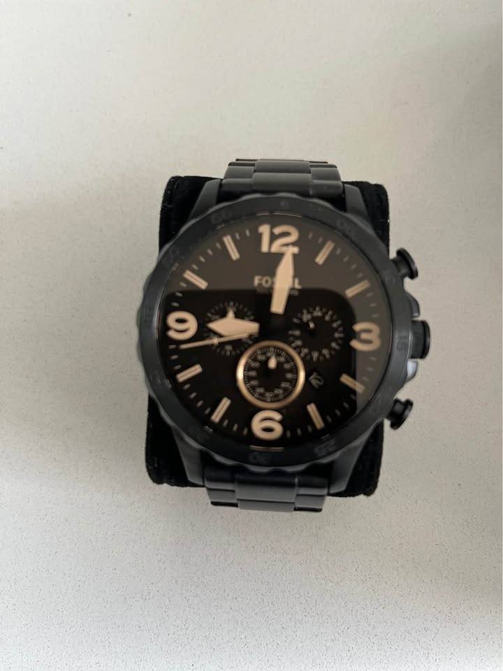 Fossil Nate Chronograph Brown Stainless Steel Watch JR 1487 - photo 2