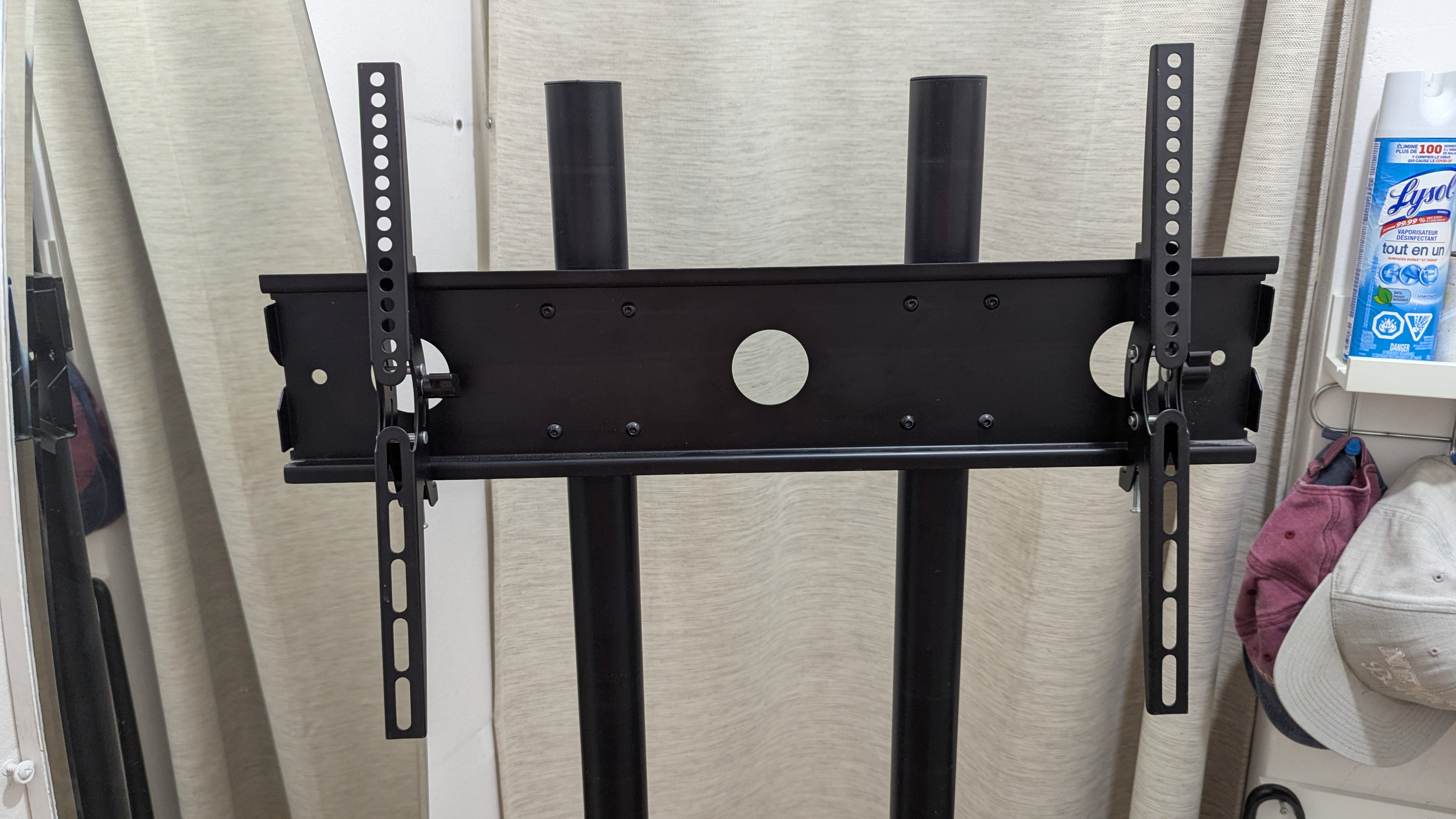 Adjustable Rolling TV Monitor Stand Cart Mobile Mount on Wheels - photo 2