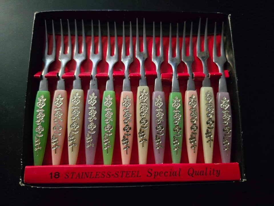 Set of 12 Vintage Cocktail Forks
