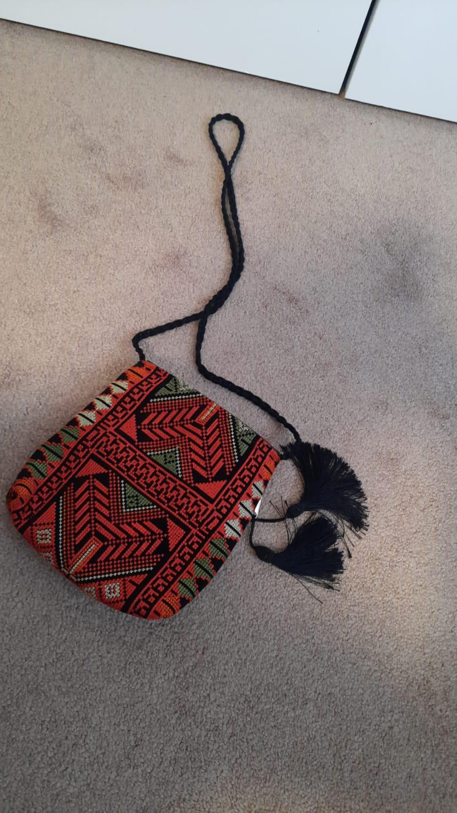 Embroidered Crossbody Bag with Tassels - photo 3