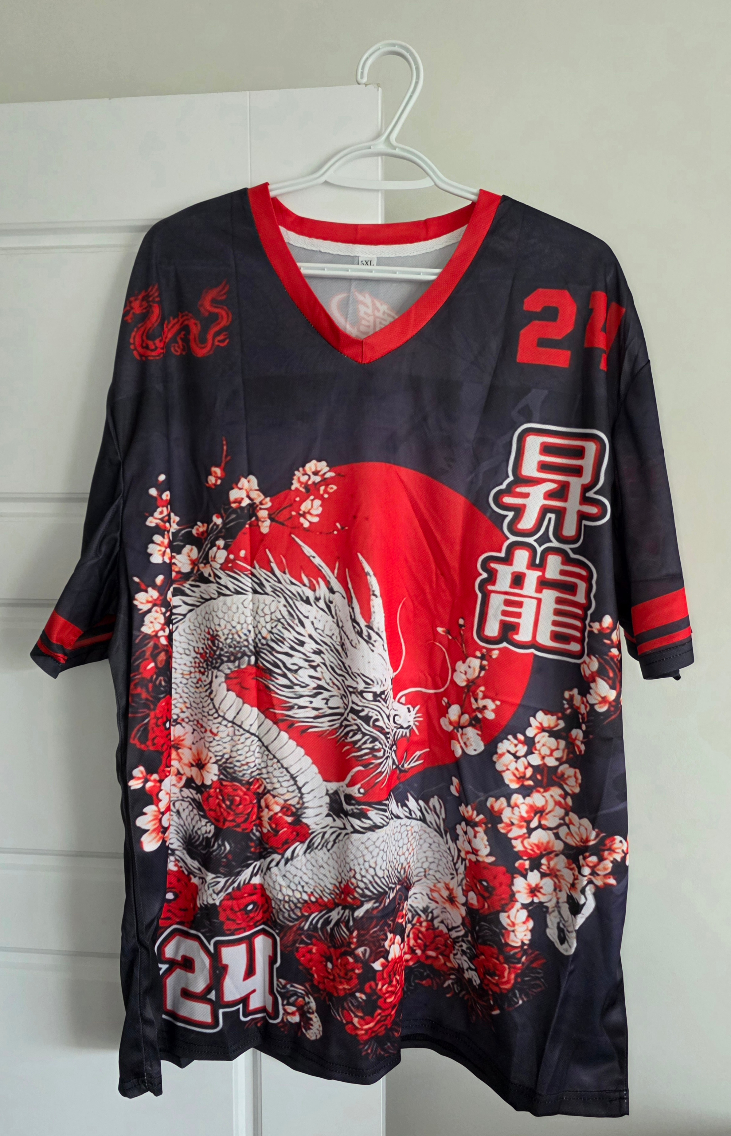 "RYUJIN"-Dragon Print Mesh Jersey-Unisex 2XL-BRAND NEW - photo 3