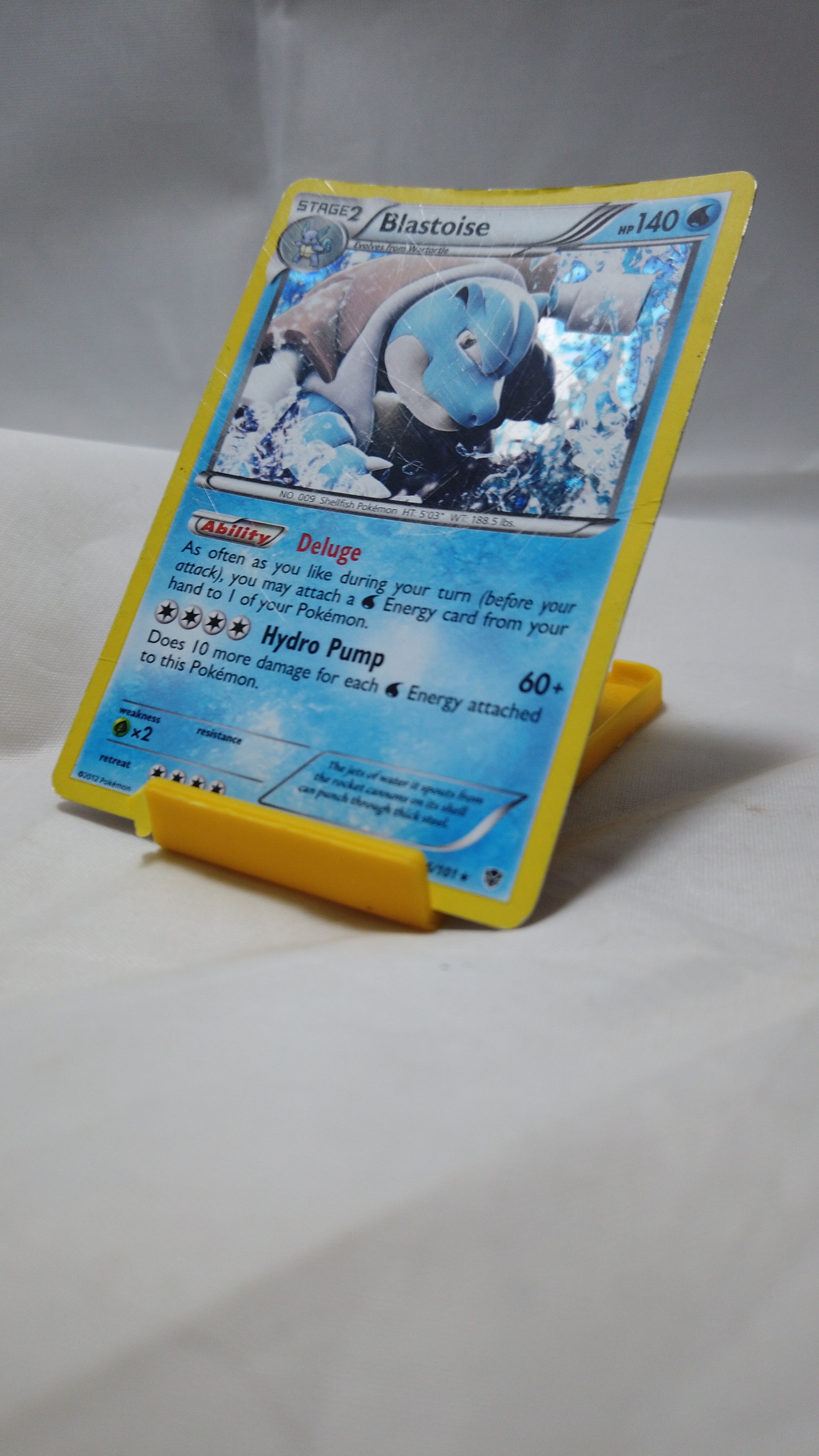 Pokemon Blastoise 16/101 Plasma Blast Cosmos Holo Rare DMG - photo 3