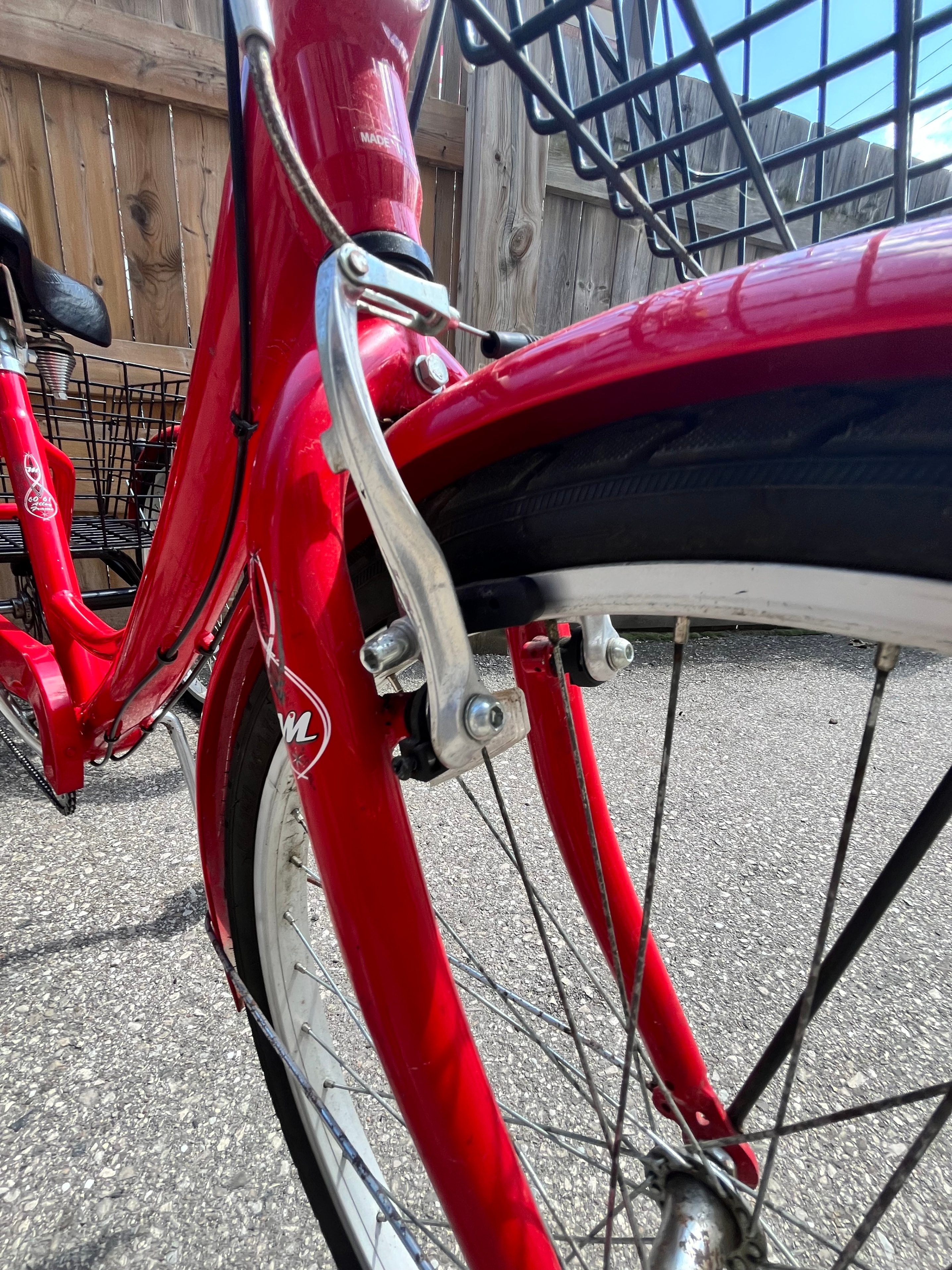 Adult Refurbished Red Tricycle with Basket - photo 4