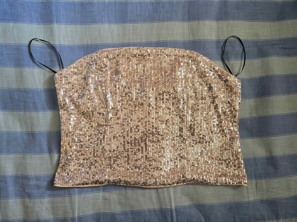 H&M SEQUENCE TUBE TOP WOMENS SIZE XL