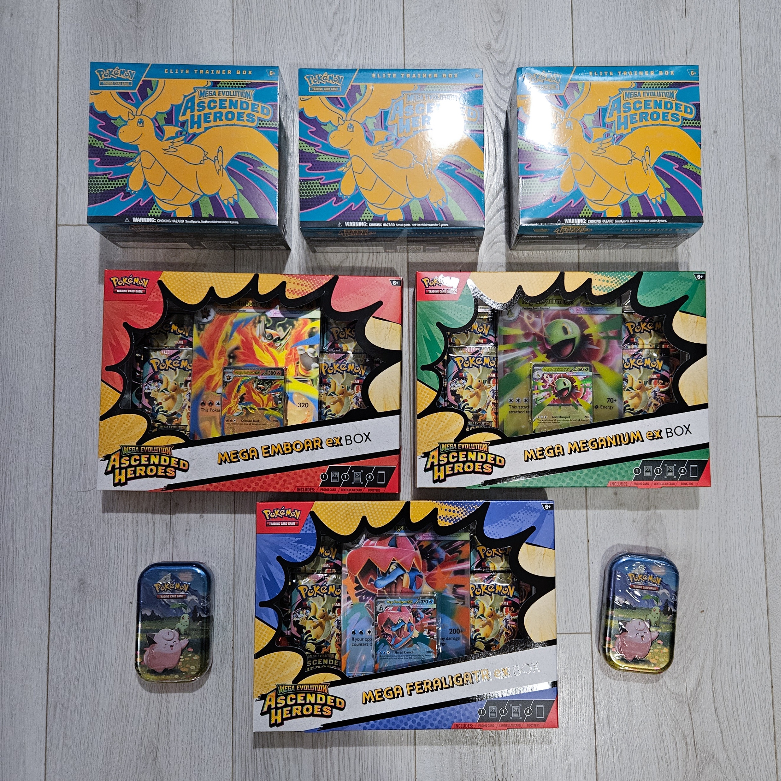 Ascended Heroes ETB, Mega EX Box, Poster Collection Pokemon