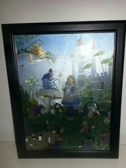 Alice In Wonderland: Framed Shimmery Dufex Foil Print - photo 2