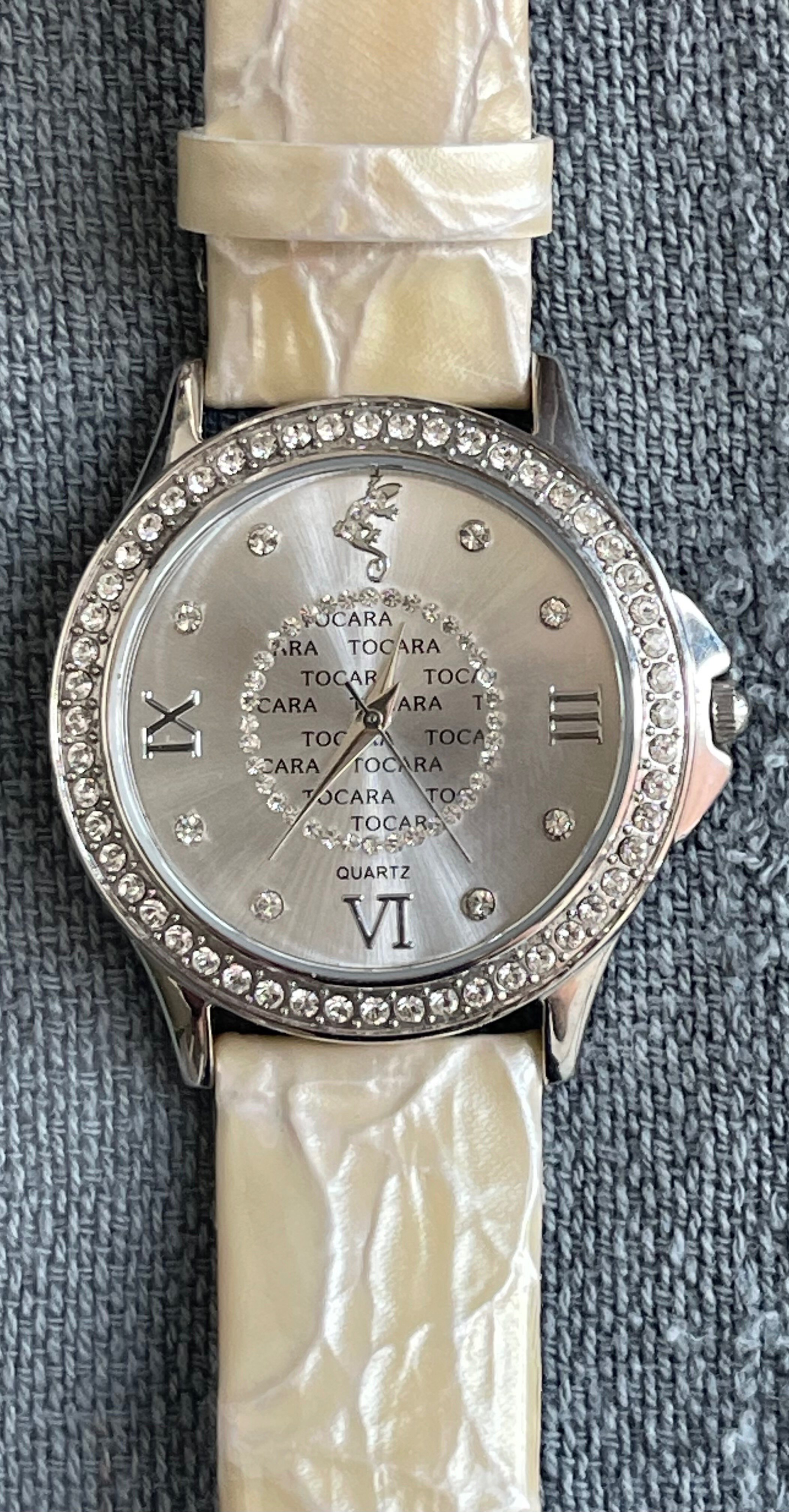 Tocara Canadian Crystal Watch – Champagne Strap (Needs Battery) - photo 2