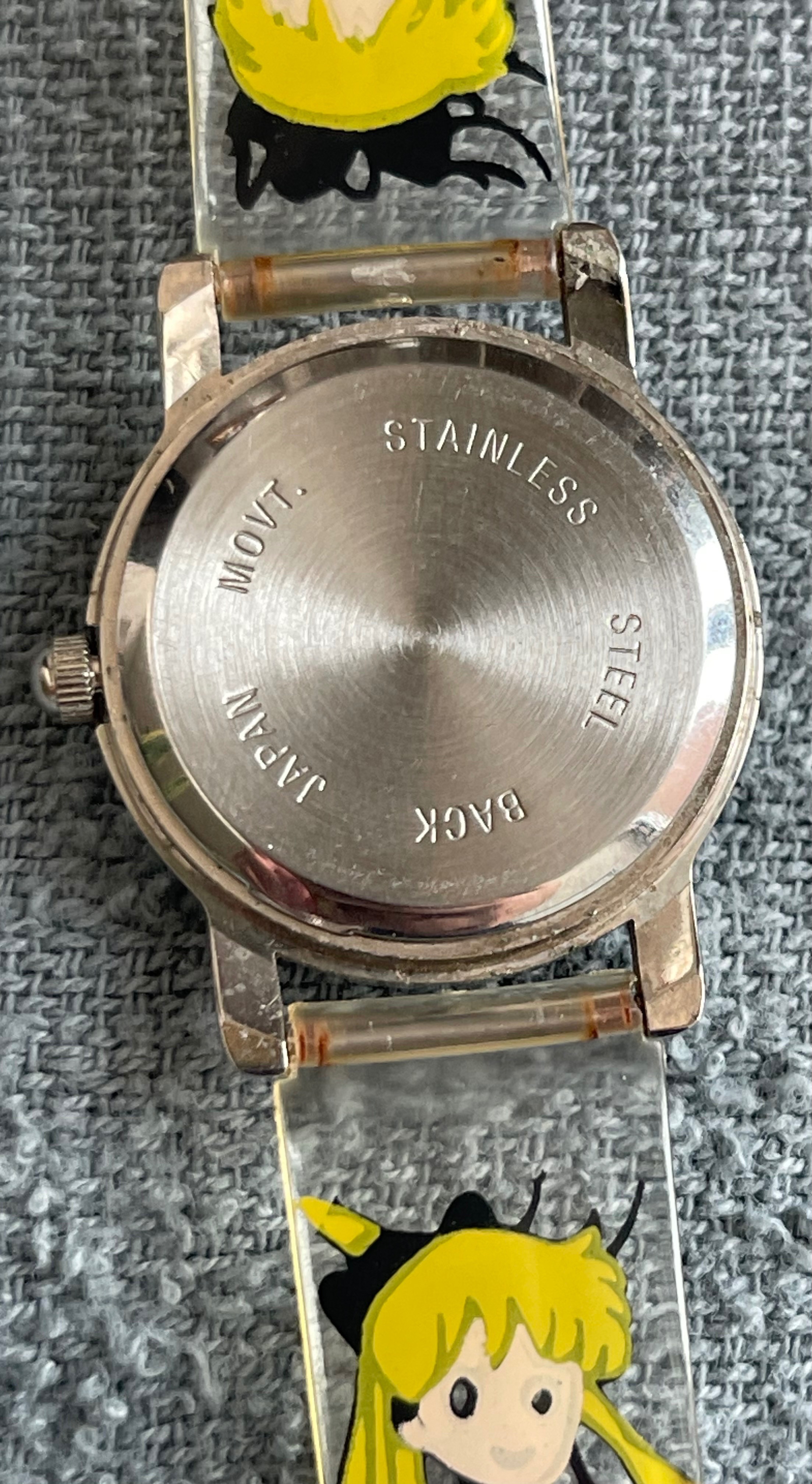 Vintage 90s Sailor Moon Anime Clear Watch (Needs Battery) - photo 4