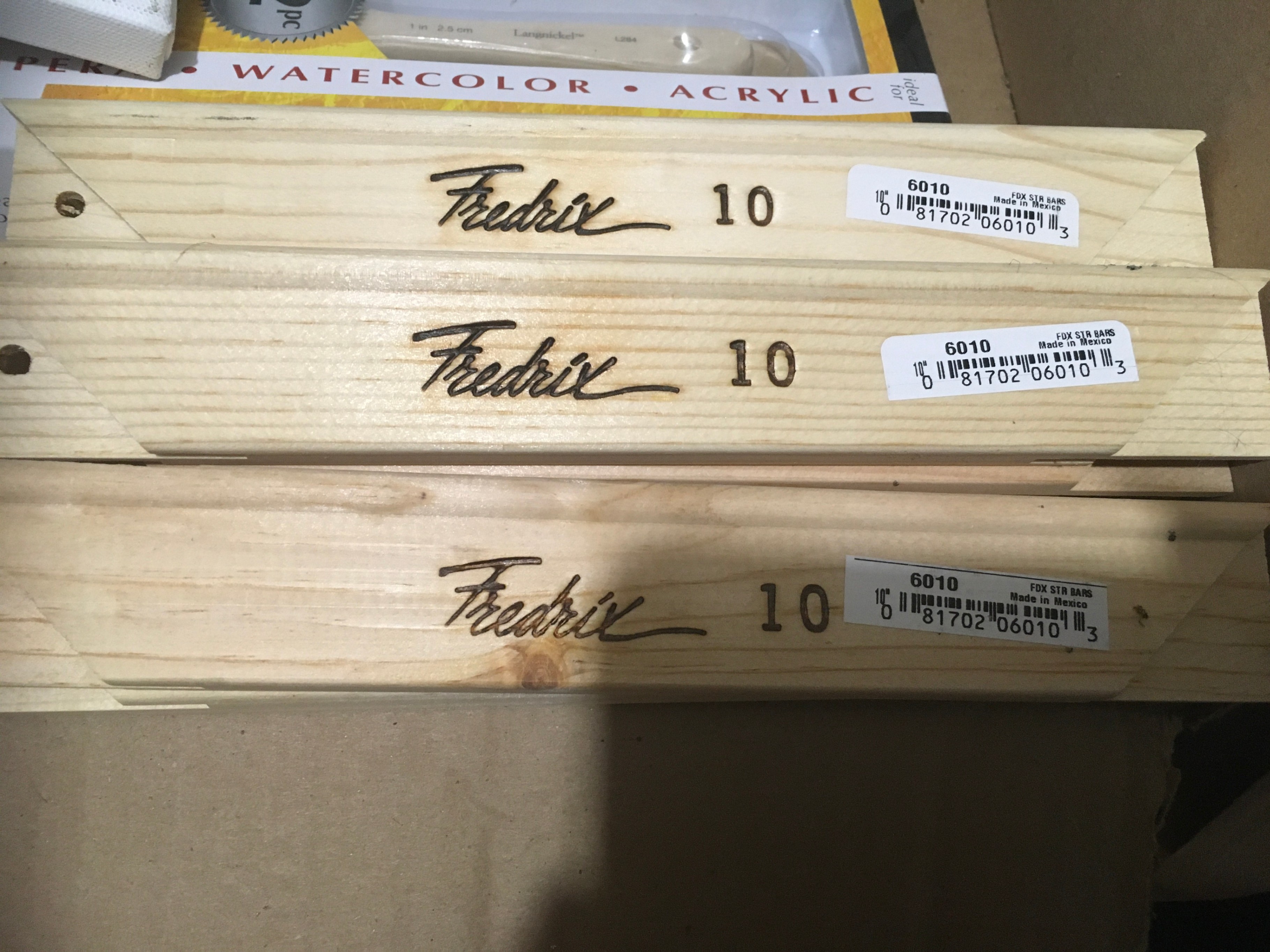 Fredrix 10" Wood Painting Stretcher Bars (3-Pack)