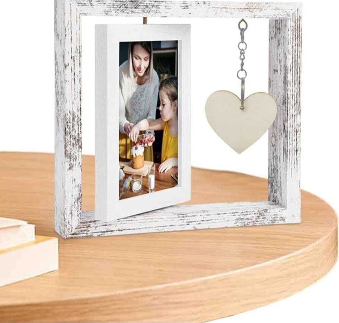 Set of 2 Rotating Wooden Picture Frames - photo 4