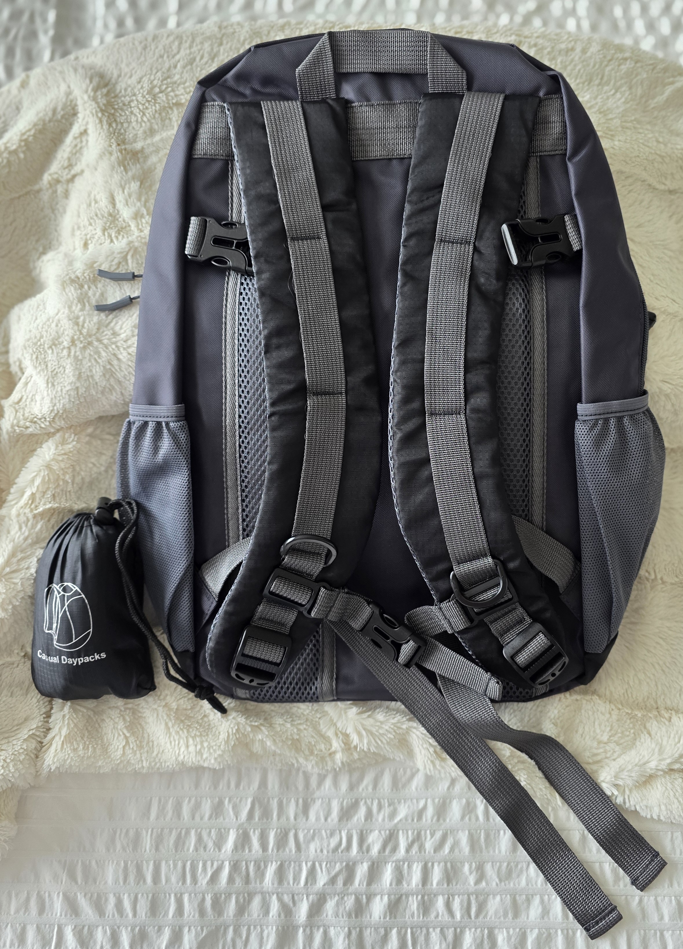 Black Large Capacity Two (2) Piece Backpack/Daypack-BRAND NEW - photo 4