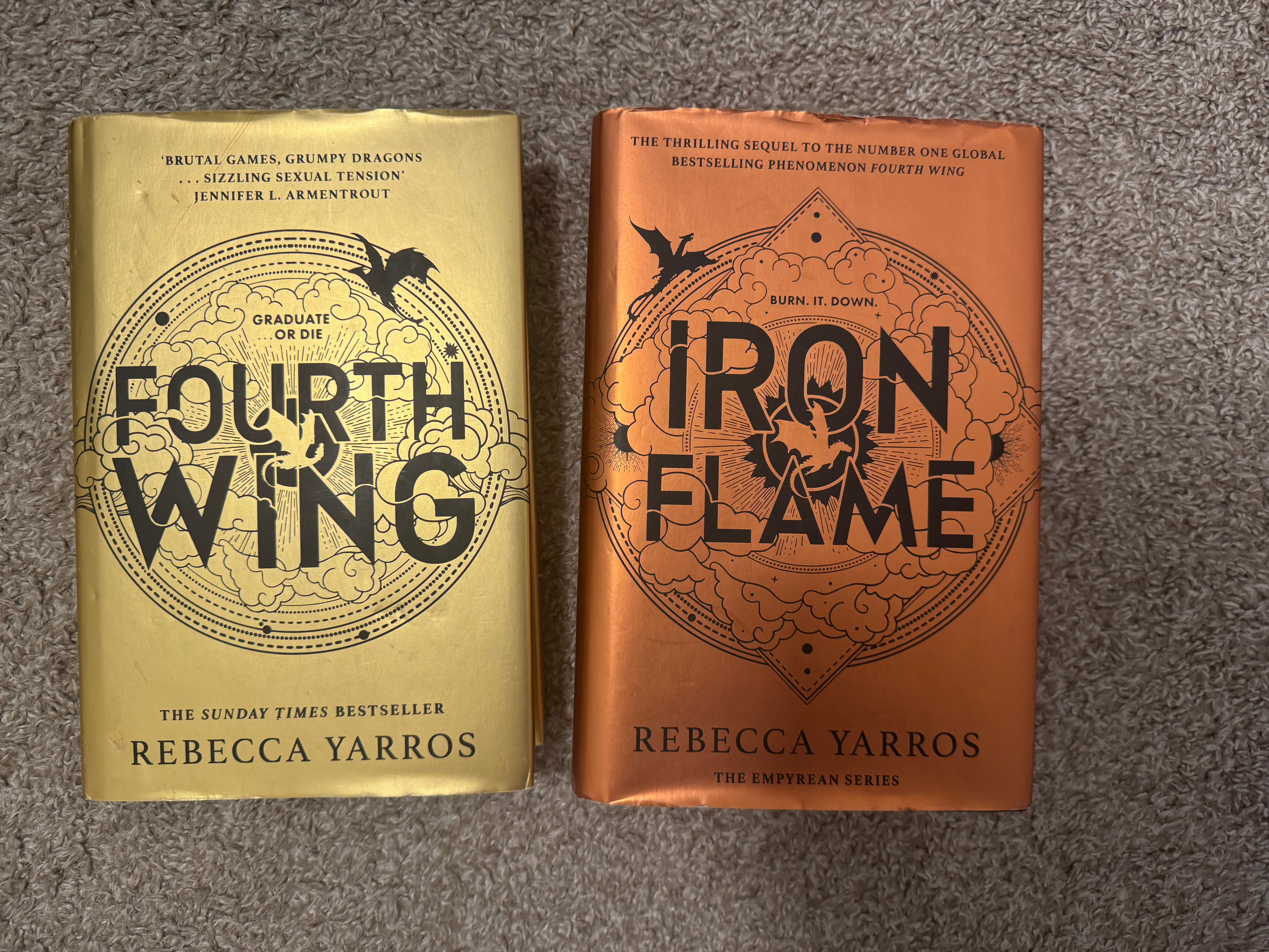 Fourth Wing and Iron Flame Books by Rebecca Yarros