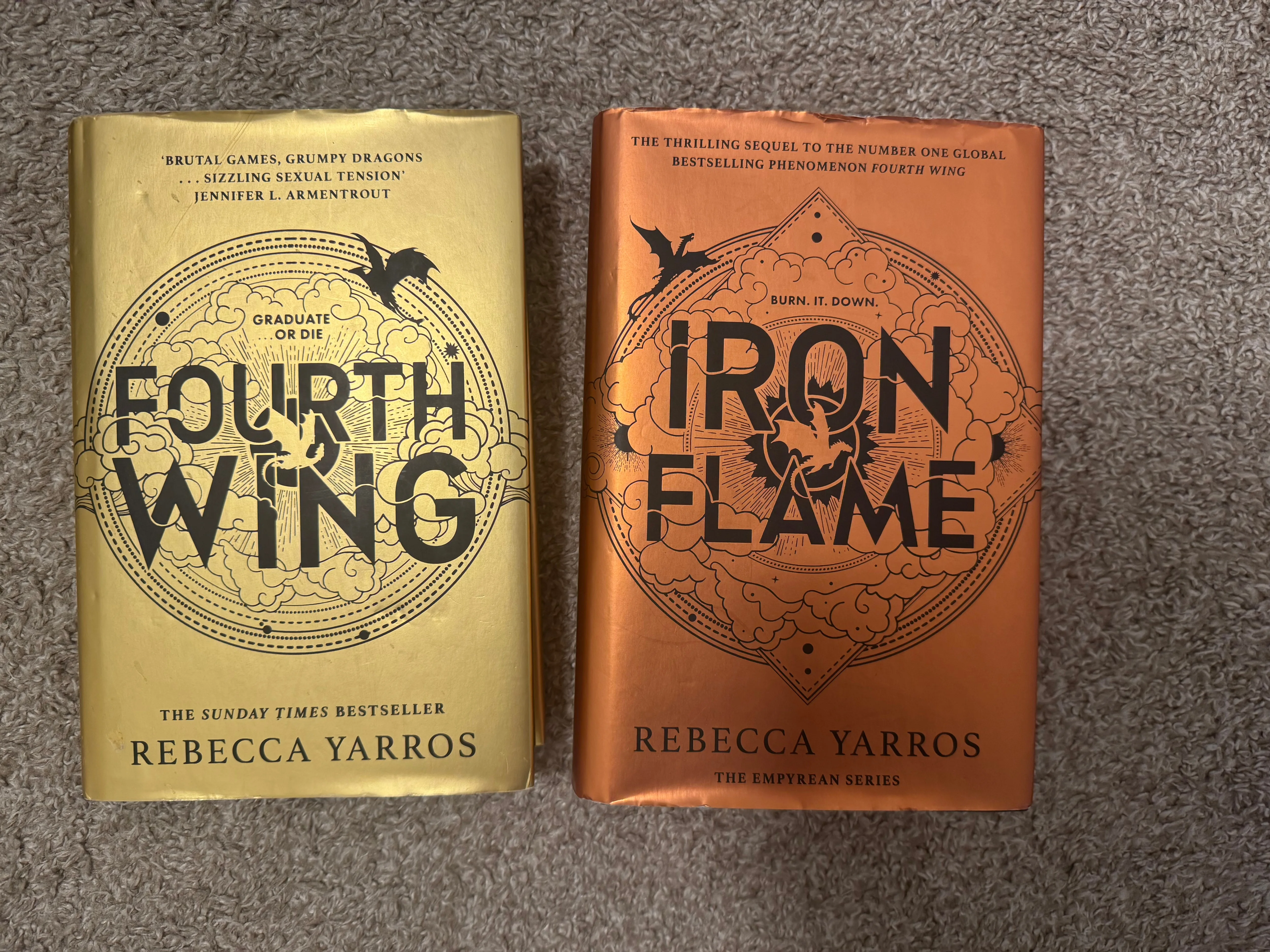 Fourth Wing and Iron Flame Books by Rebecca Yarros