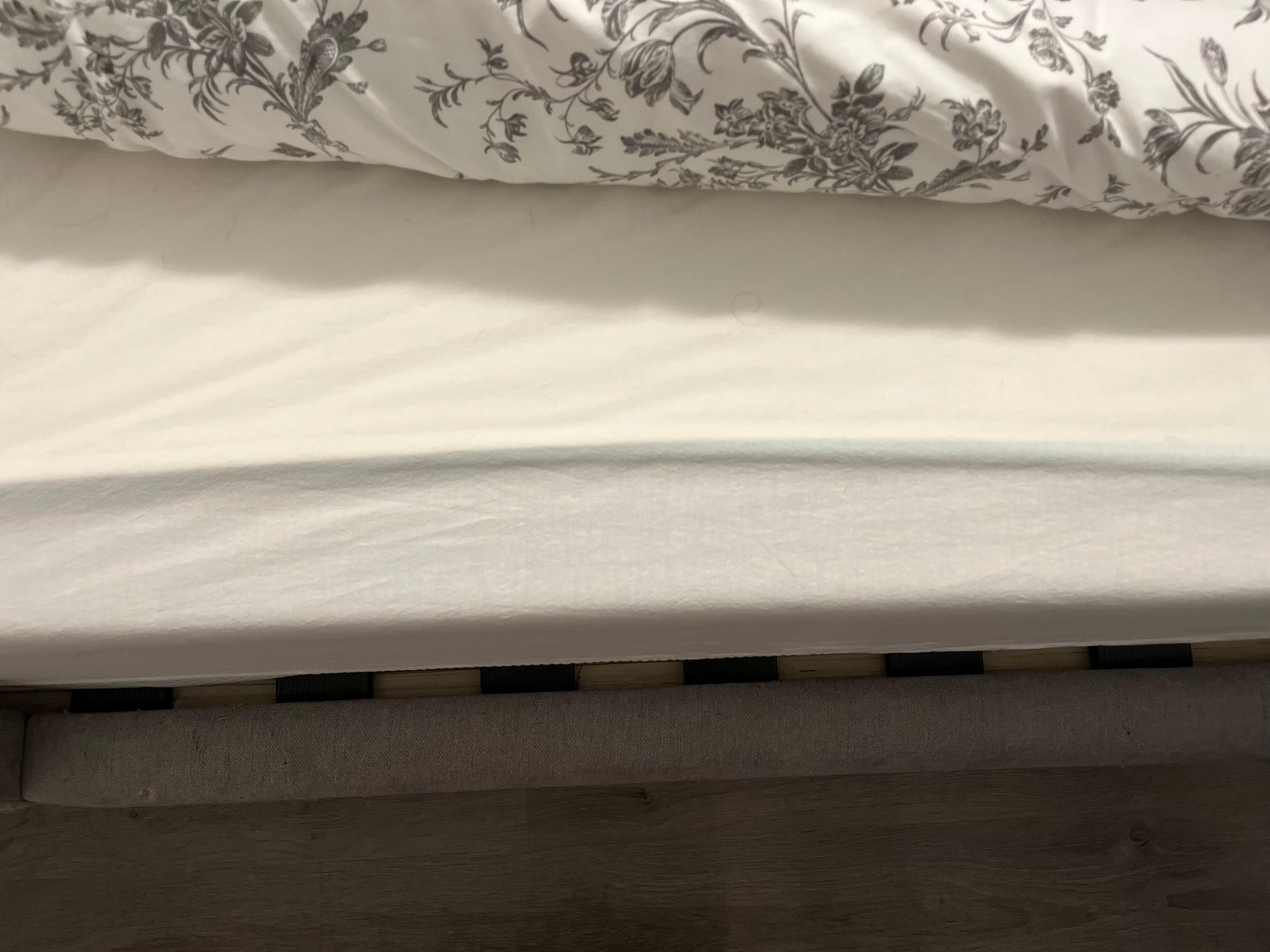 Grey Upholstered Wingback Bed Frame - photo 4