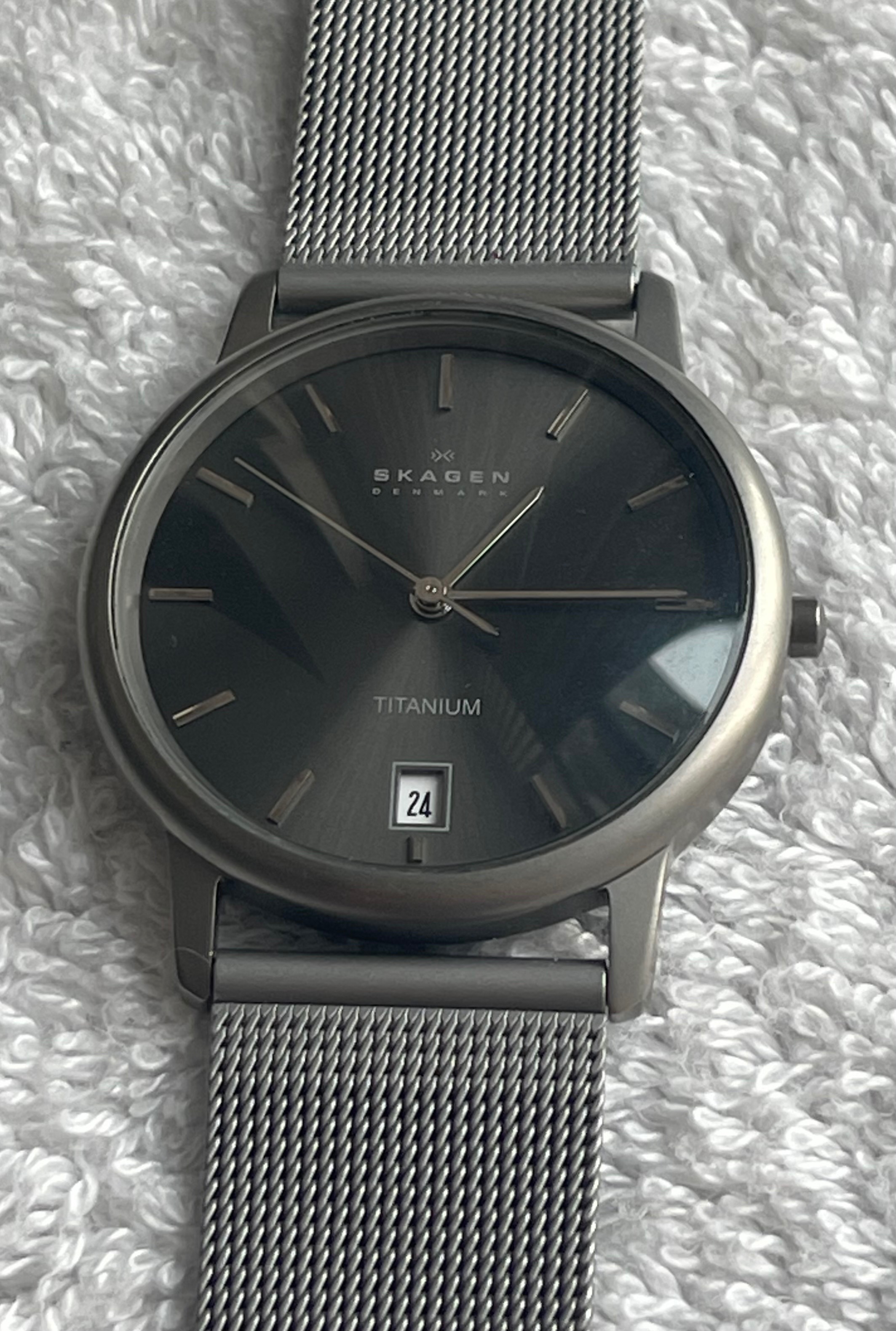 Vintage Skagen Titanium Mesh Watch – Running (Mint Condition) - photo 2