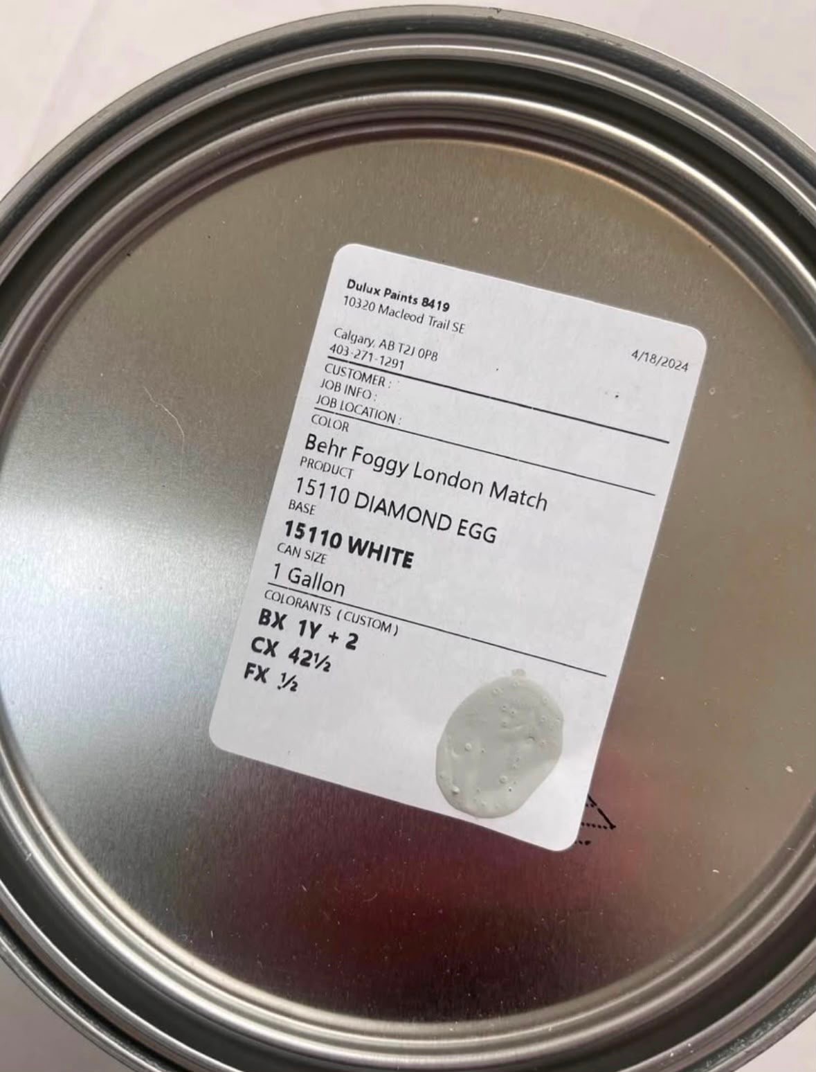 Dulux Diamond Interior Paint – 1 Gallon – Foggy London - photo 2