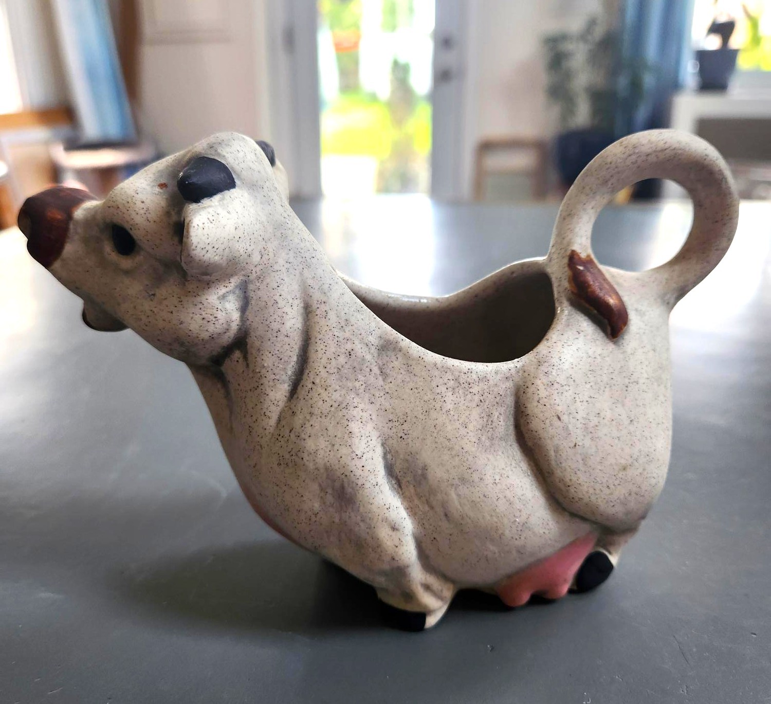 Rustic Cow Creamer - Handmade in Canada Stoneware, "Kae Studio" - photo 4