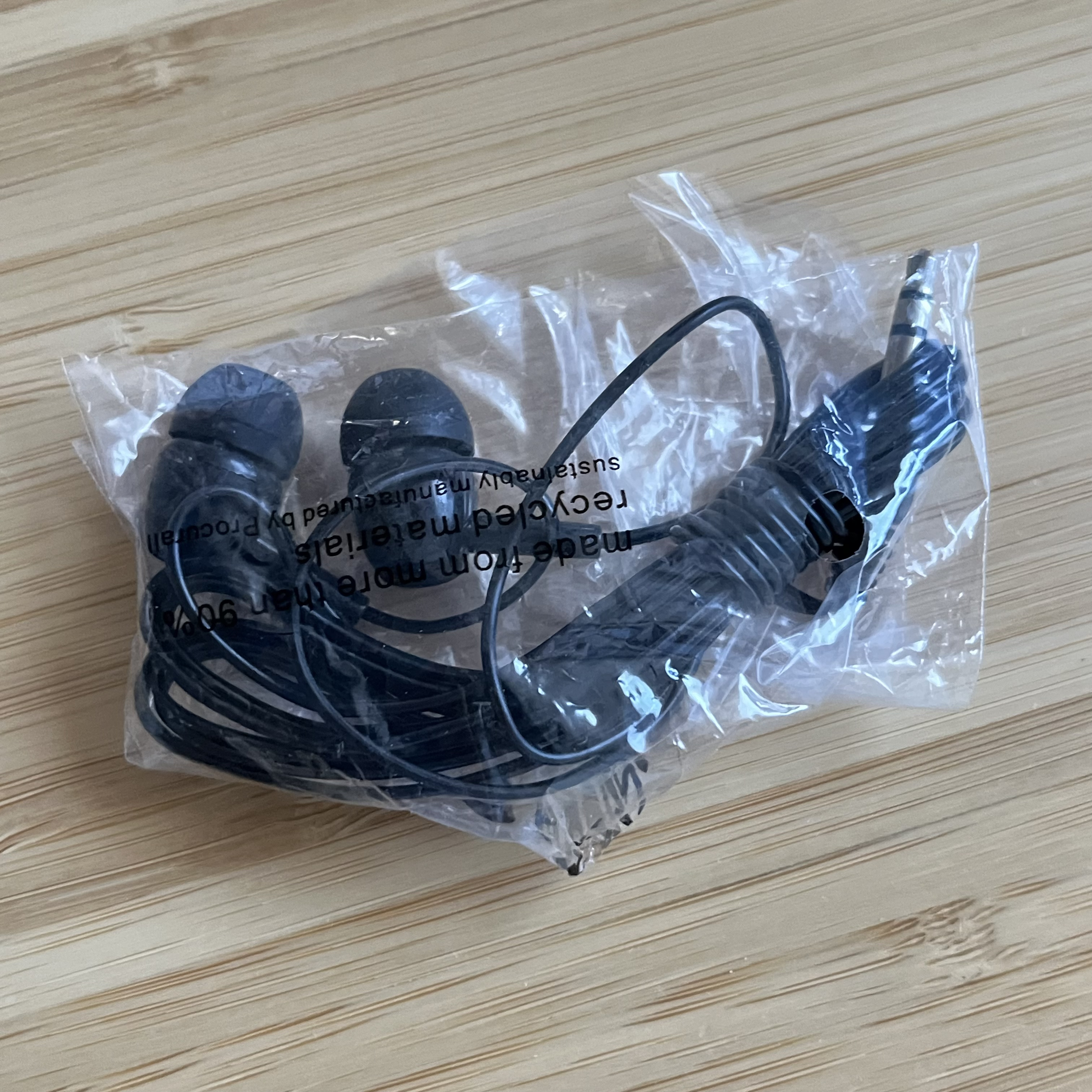 New Black Wire Earbuds 3.5mm Audo Jack - photo 2