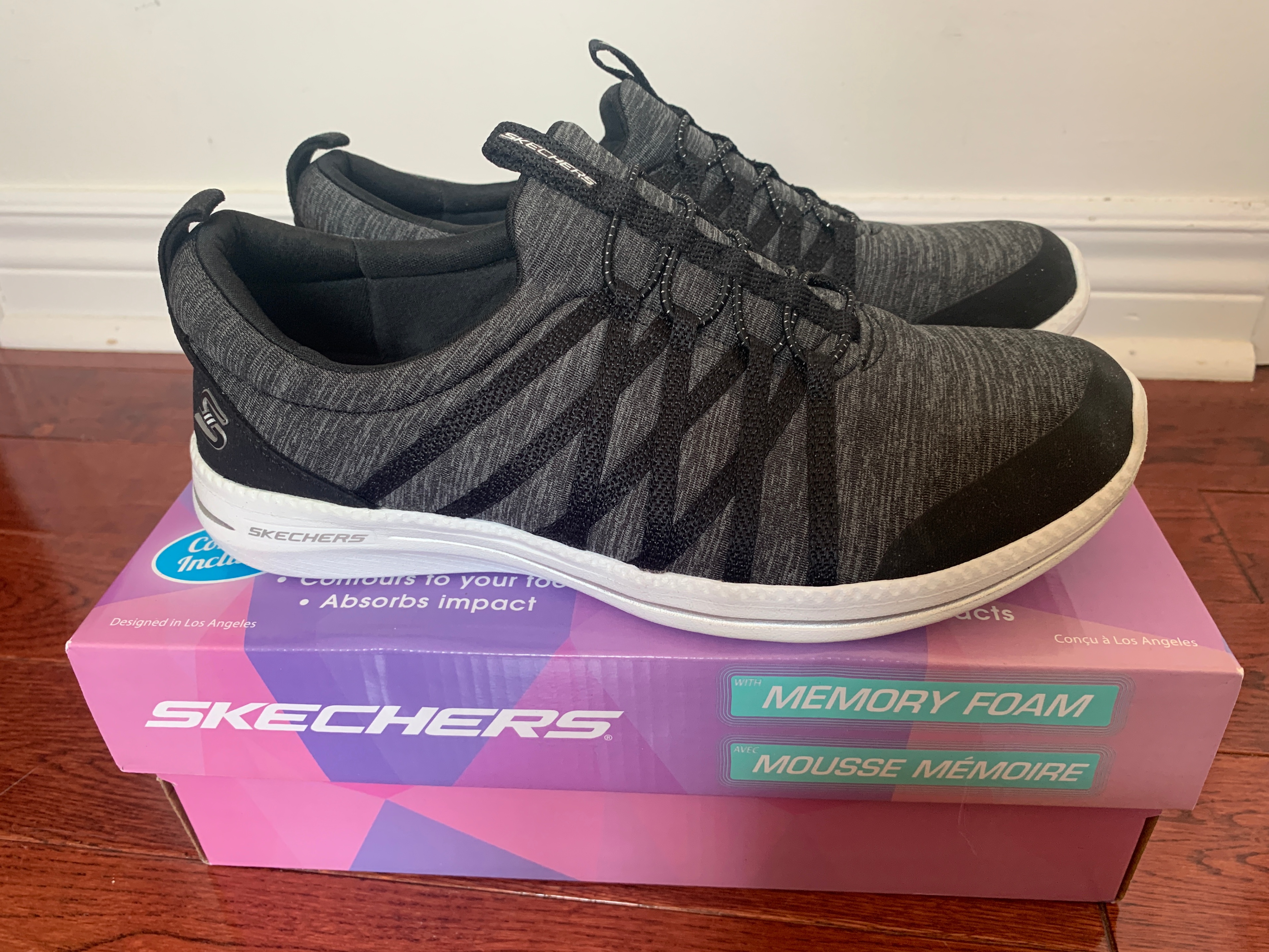 SKECHERS Slip-on Memory Foam Sneakers
