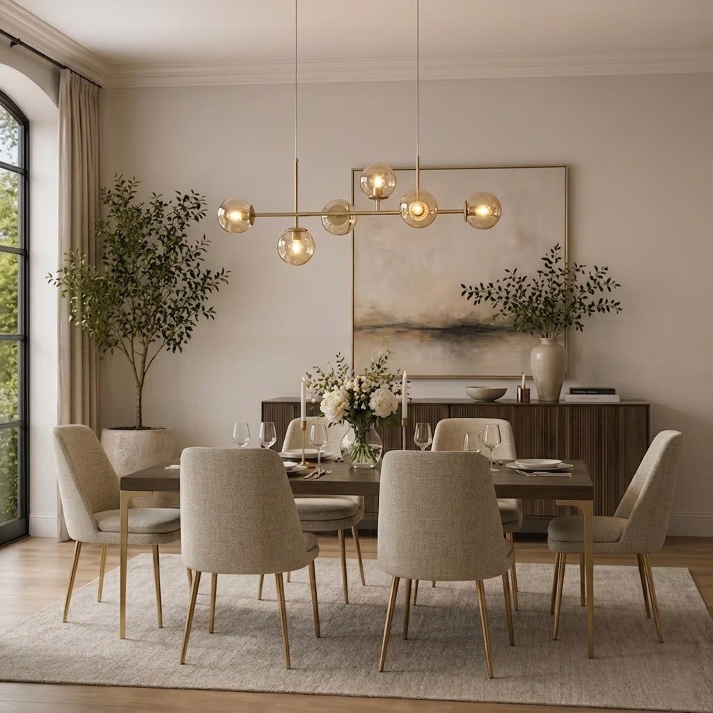 Soliloquy Extendable Dining Table - Brown Oak Wood - photo 2
