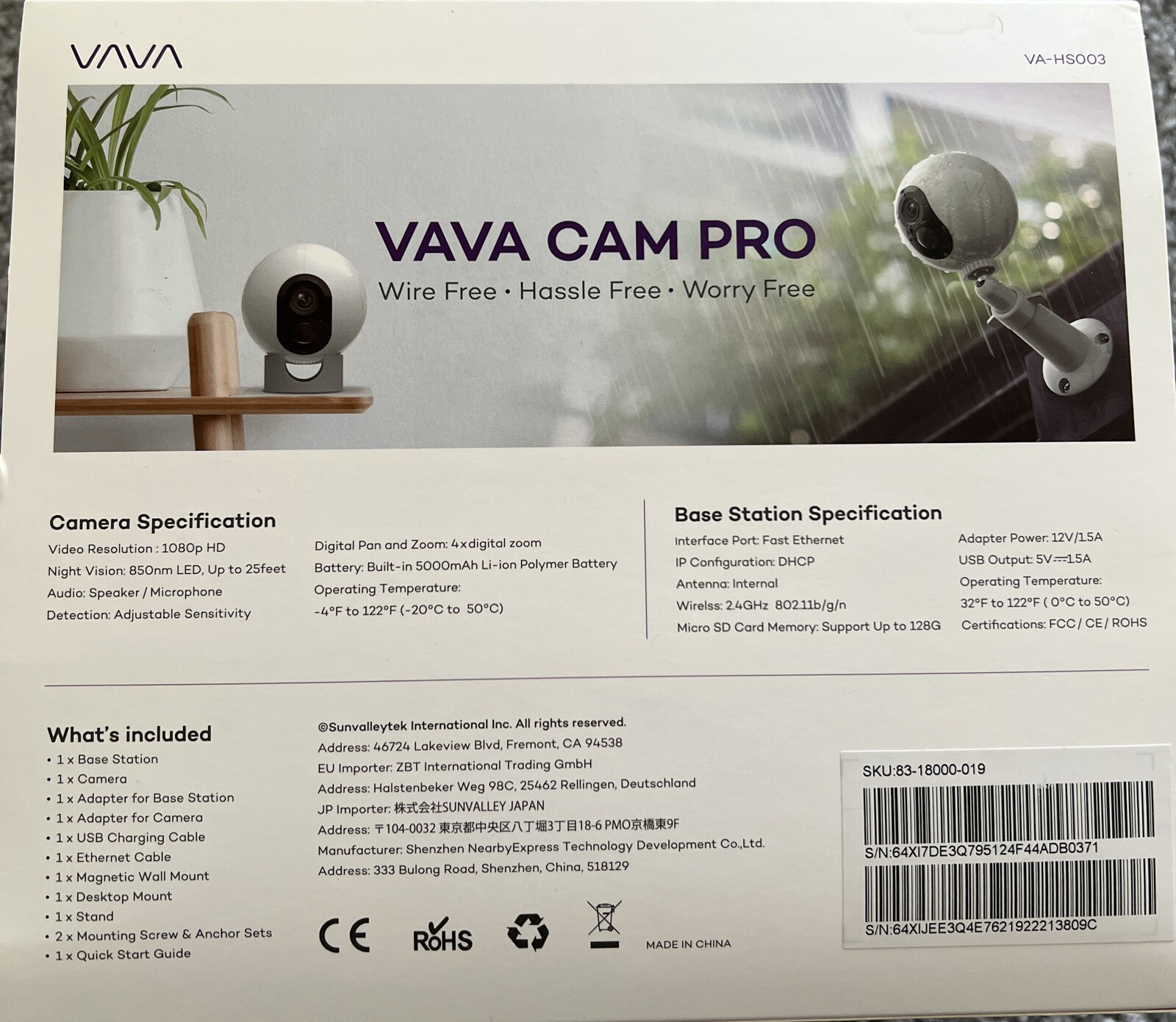 VAVA Cam Pro Home Security System 1080P Outdoor Camera - photo 2