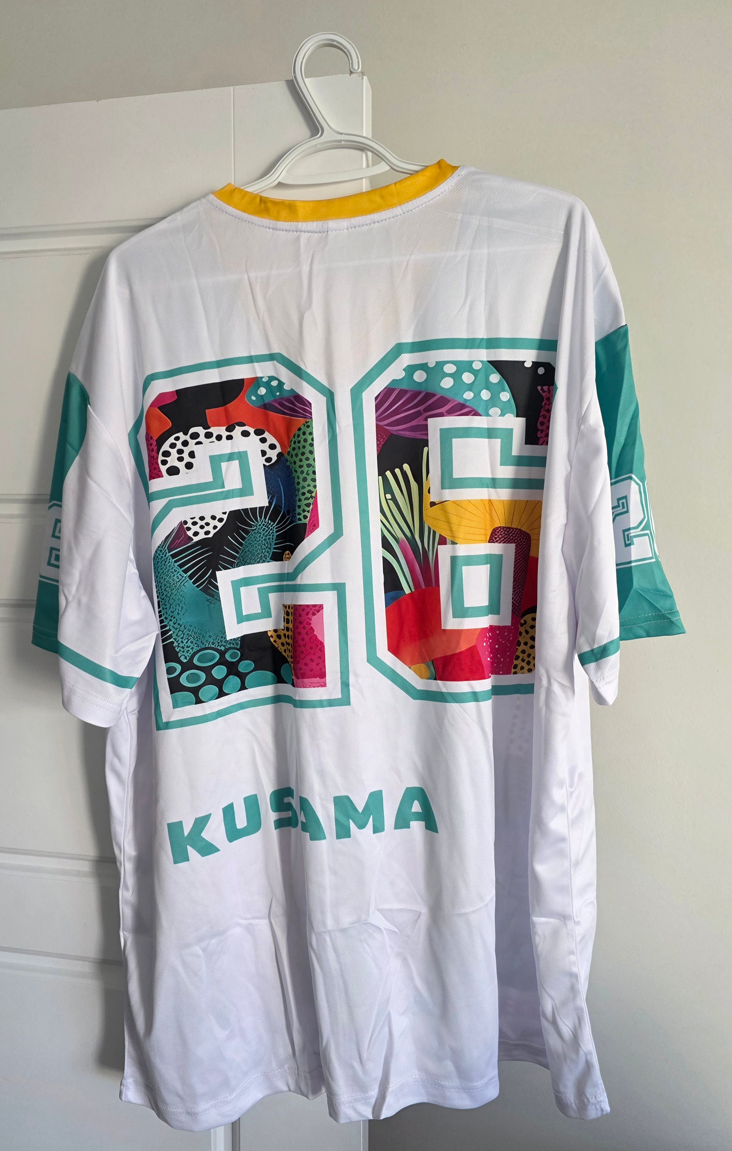 "KUSAMA"- 1984 Mushroom Printed Oversized Mesh Jersey-Unisex 2XL - photo 4