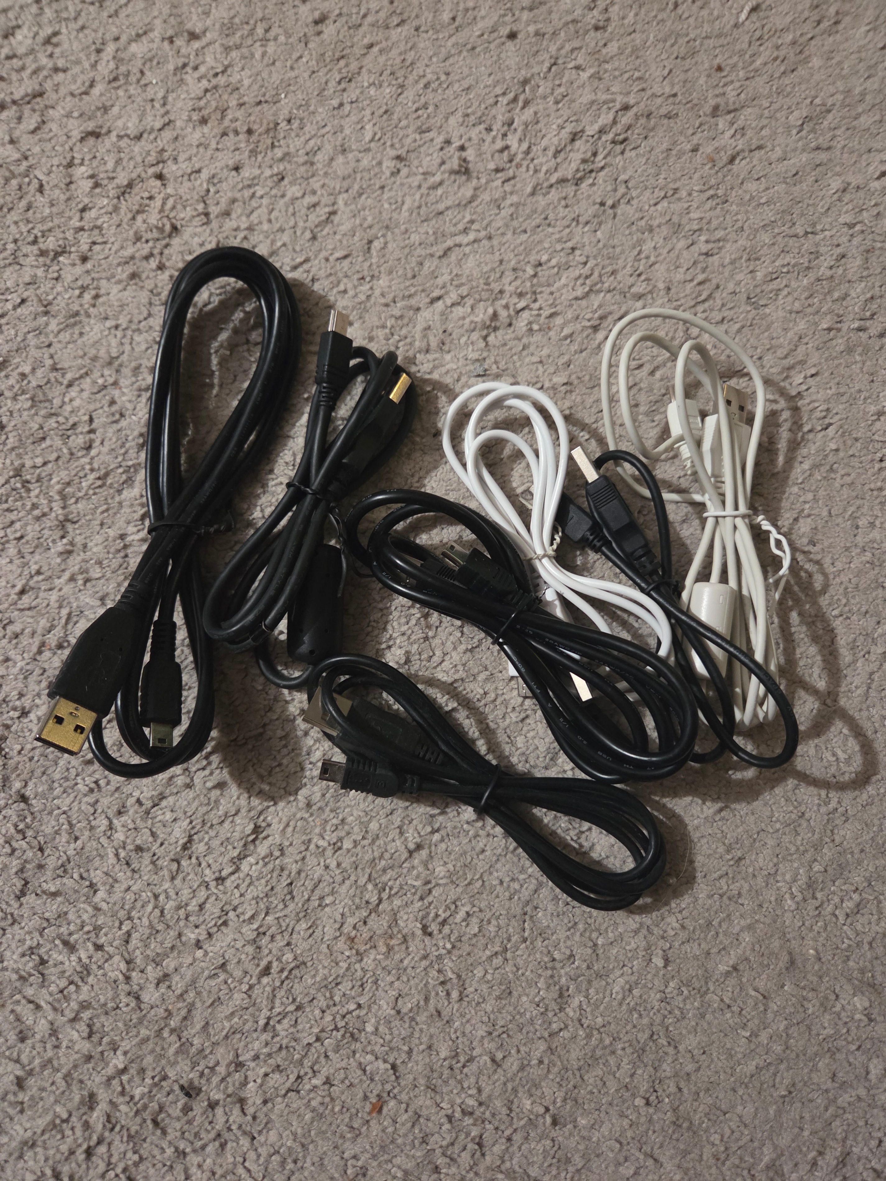 USB-A to Mini-USB Cables