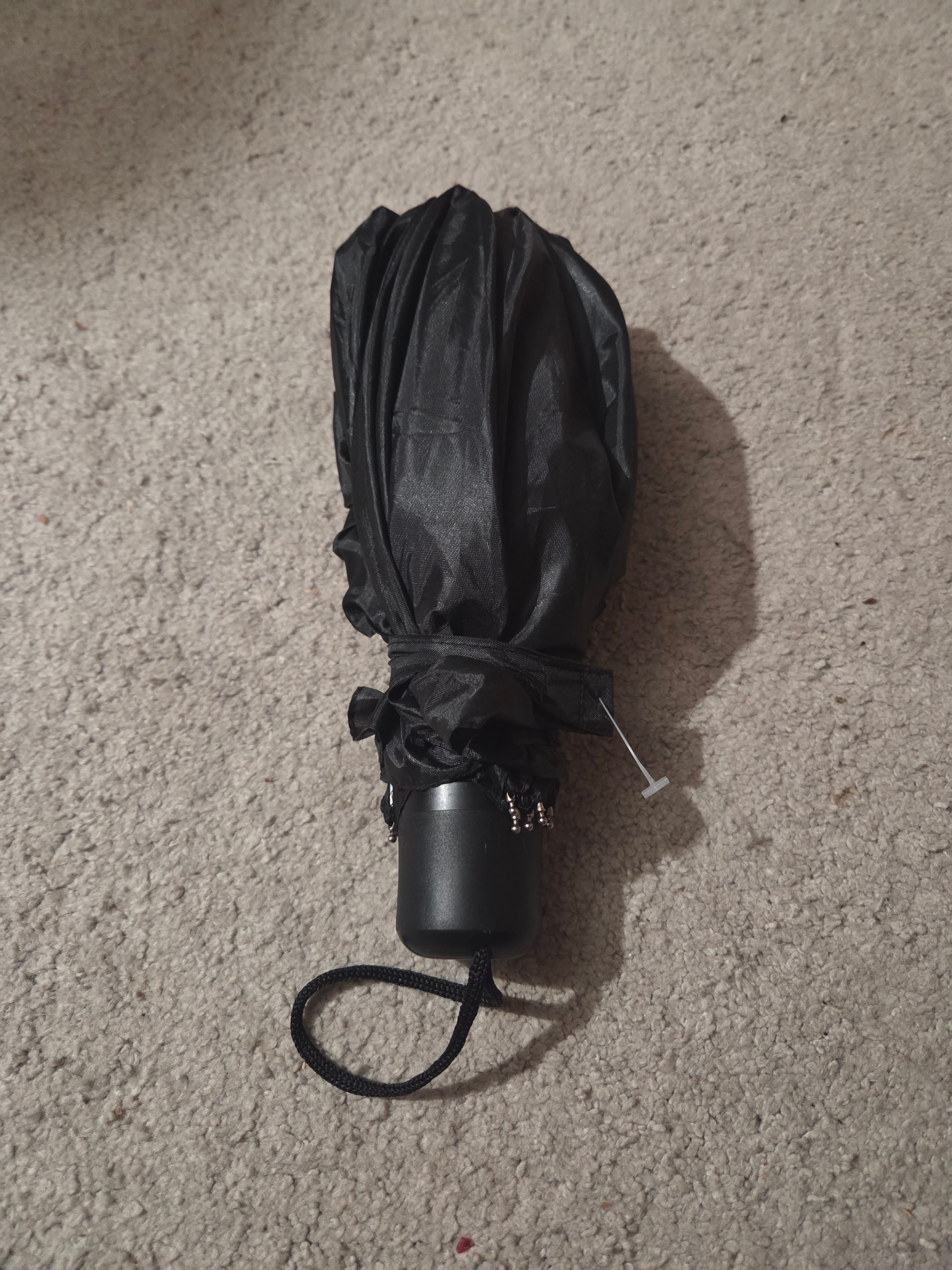 Black Umbrella with Leopard Print Case - photo 2