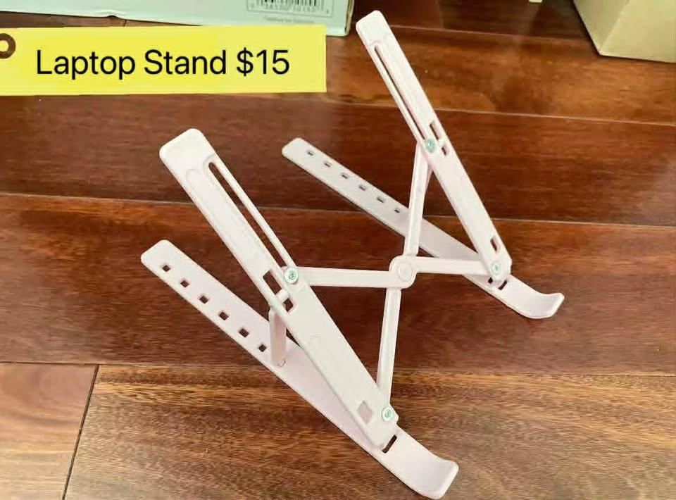 Pink Adjustable Laptop Stand