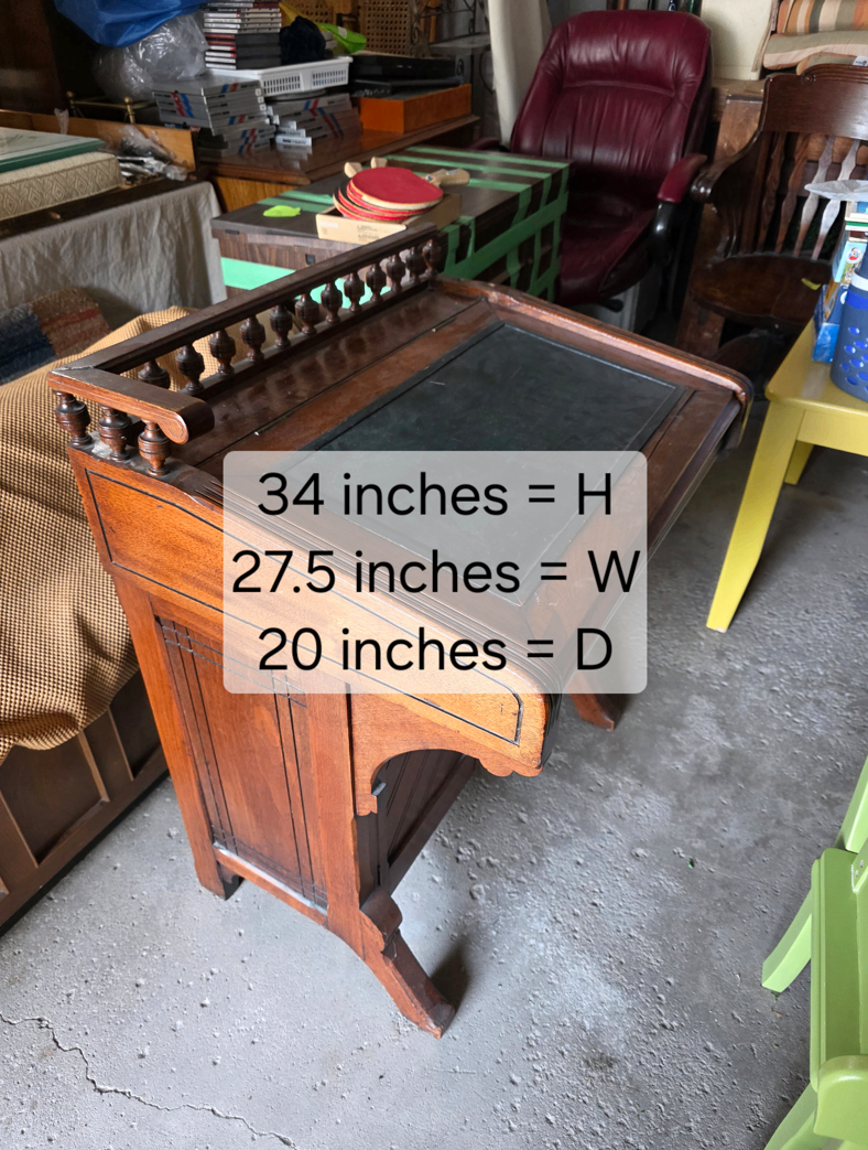 Antique Wooden Writing Desk - photo 3