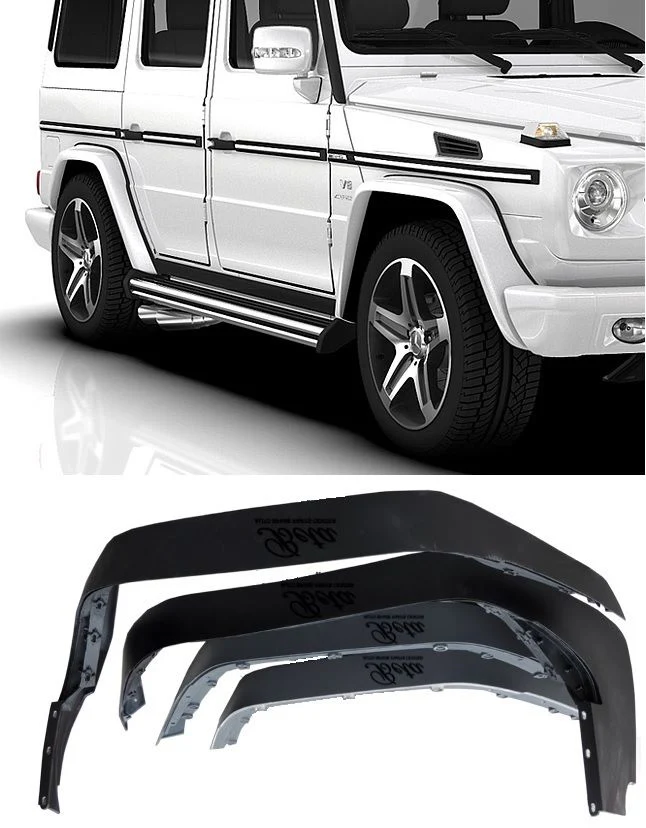 Mercedes W463 G500, G550, Fender Flares OEM Obsidian