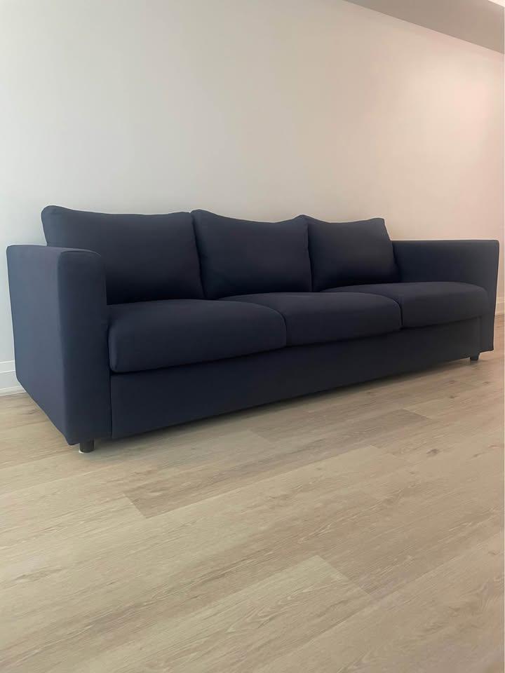 Dark Blue 3-Seater Sofa IKEA Finnala - photo 3