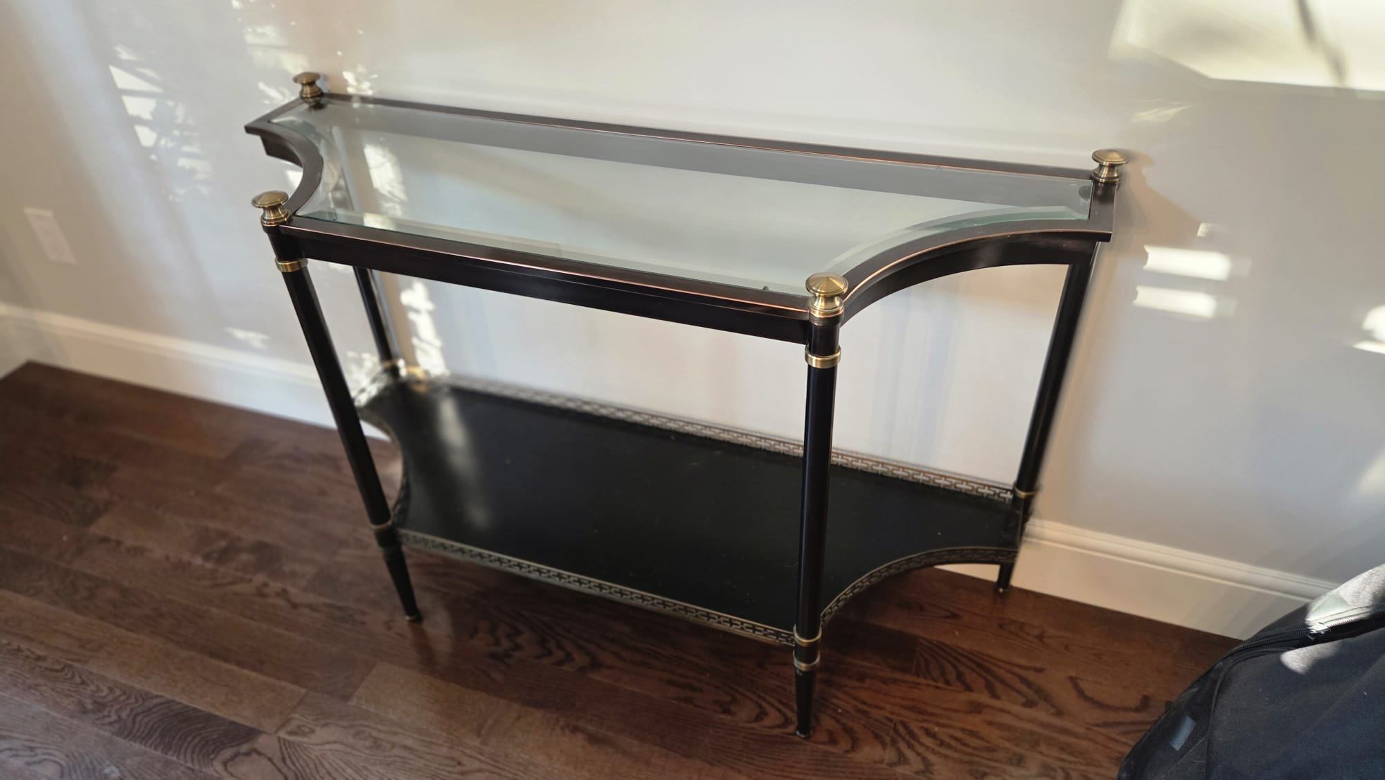 Entryway set (glass table and mirror) - photo 3