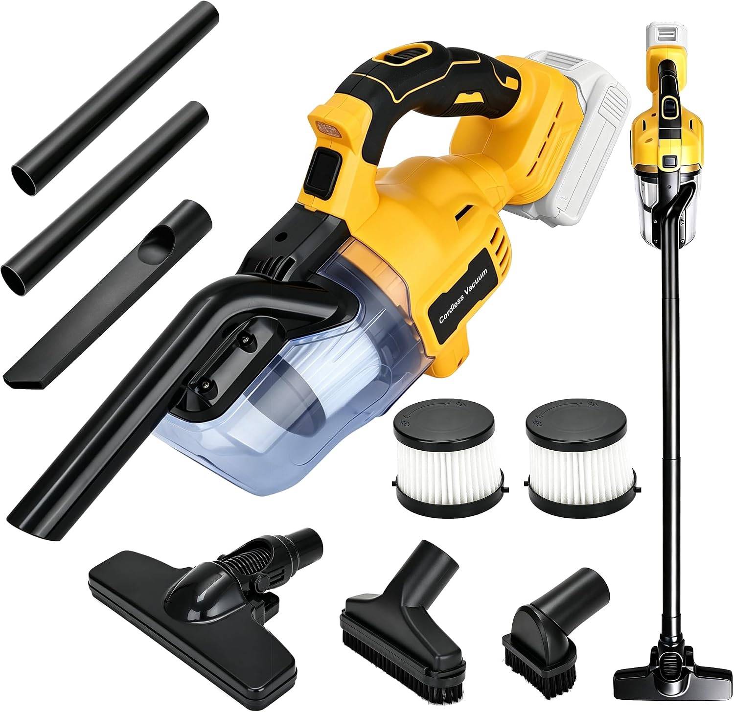 Cordless Vacuum Compatible with Dewalt 20V Battery