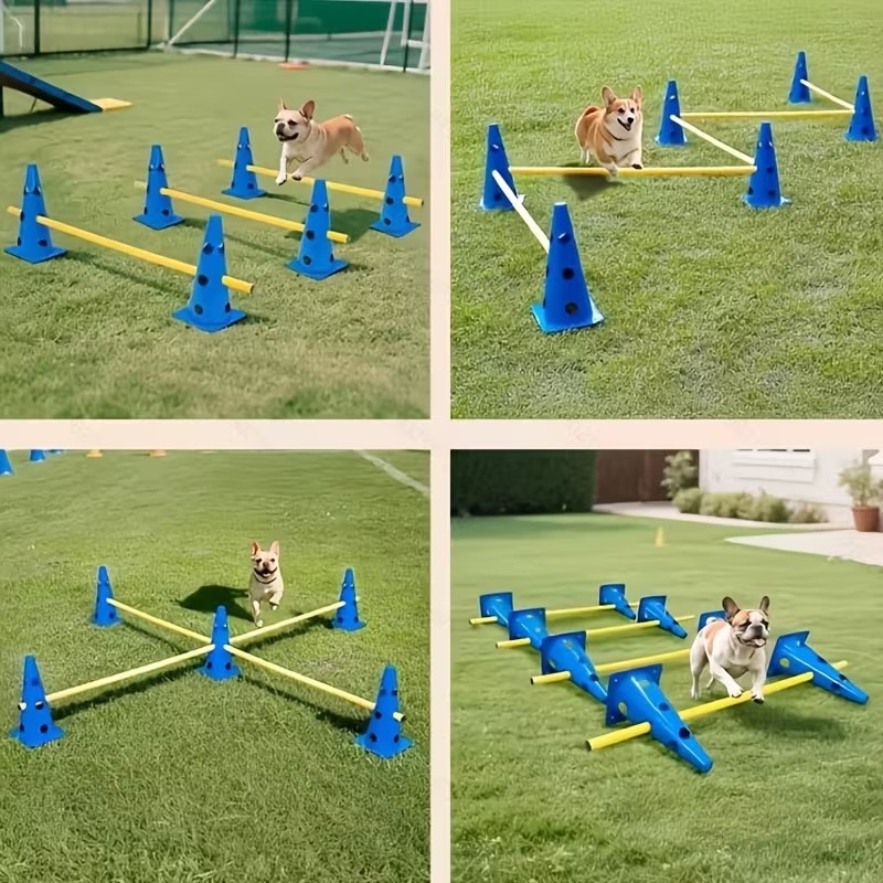Dog Agility Training Equipment Set - Jump Bar, Adjustable Height - photo 4