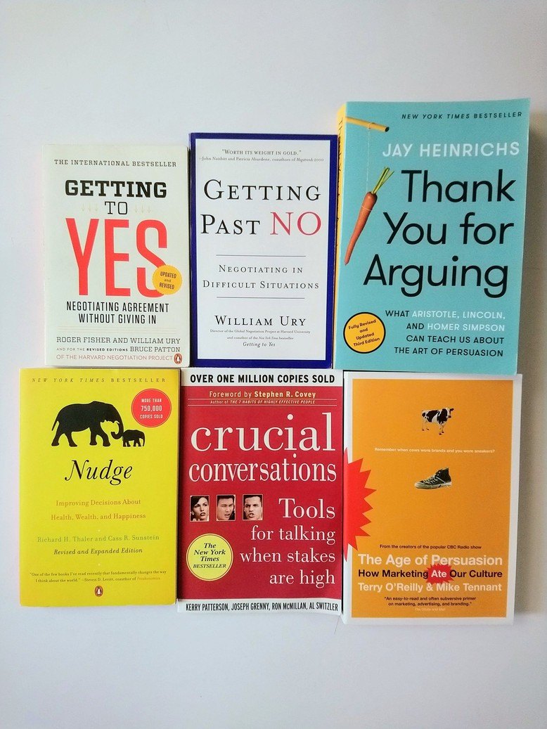 Communication, Negotiation, Persuasion books!