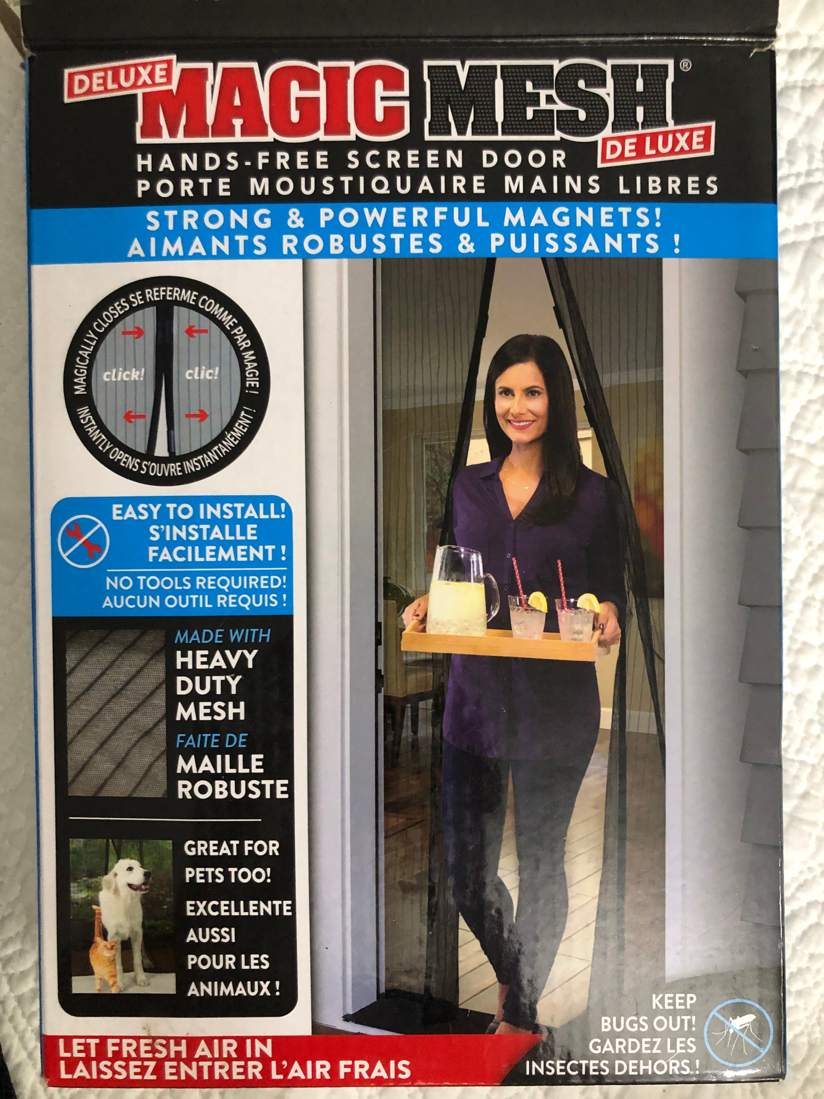 Brand new! Magnetic screen door
