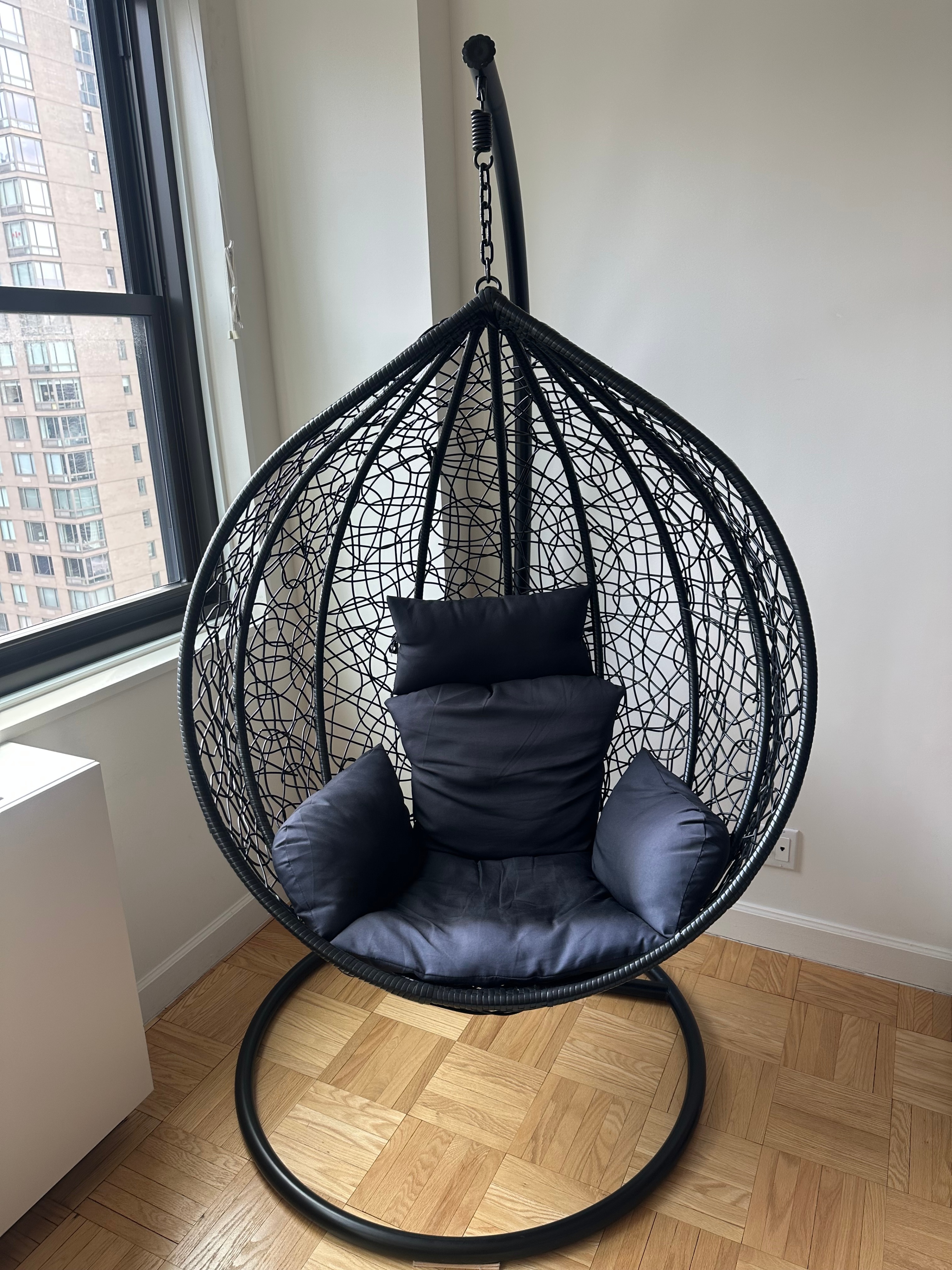 Luxury Swing Egg Chair with Cushions