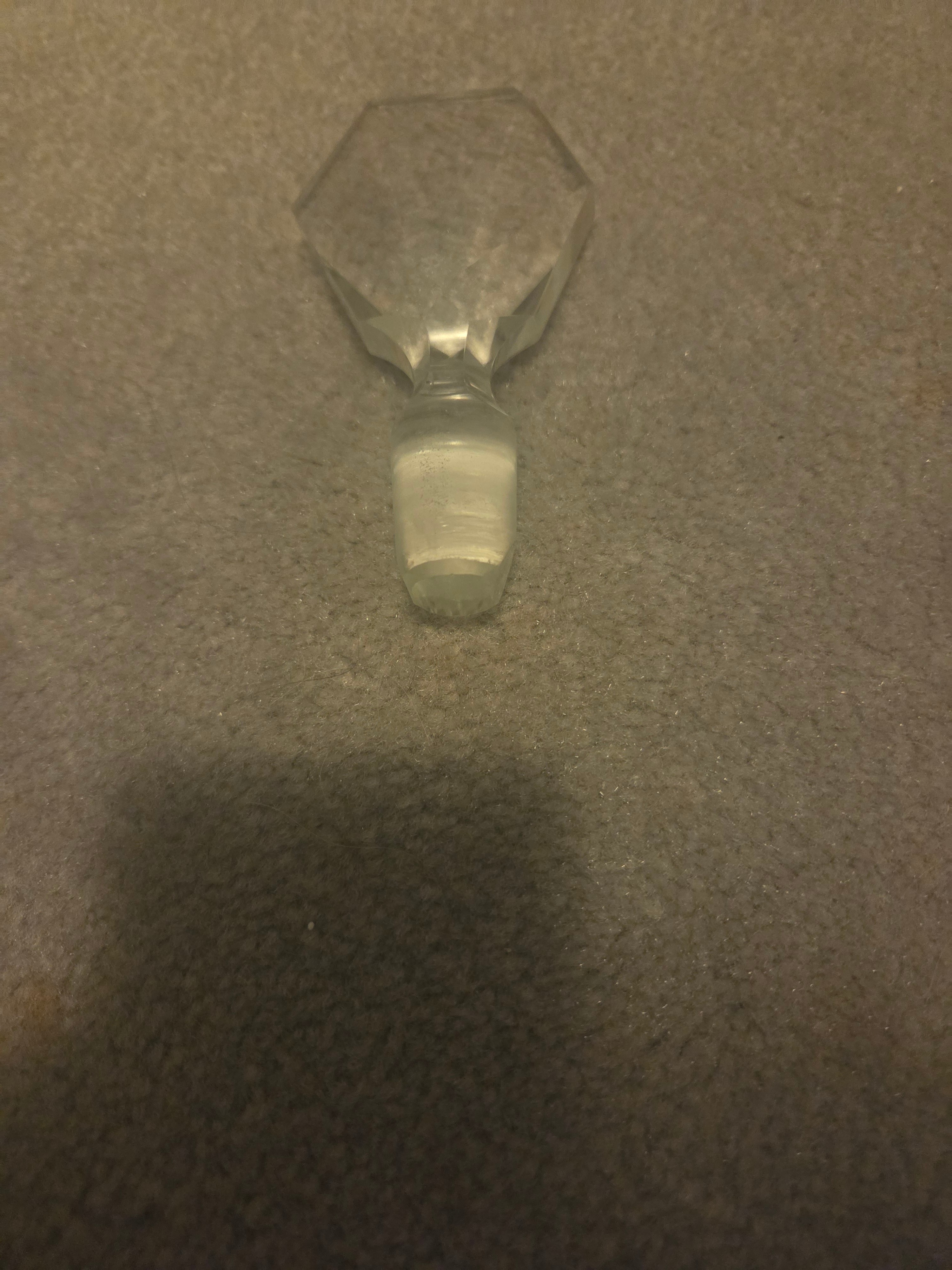 Vintage Clear Glass Decanter Stopper