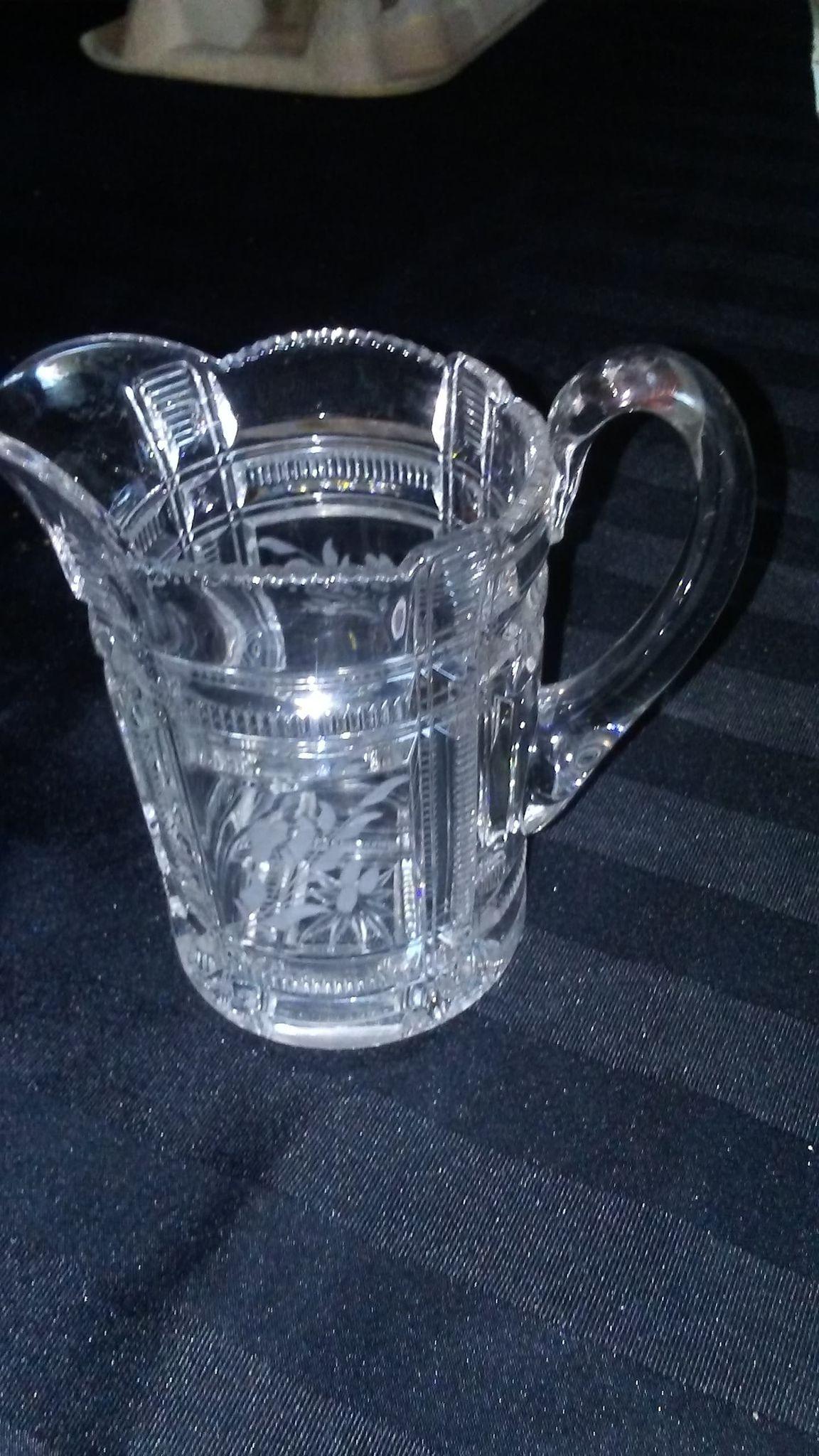 Vintage Glass Creamer - 4 1/2 Inches