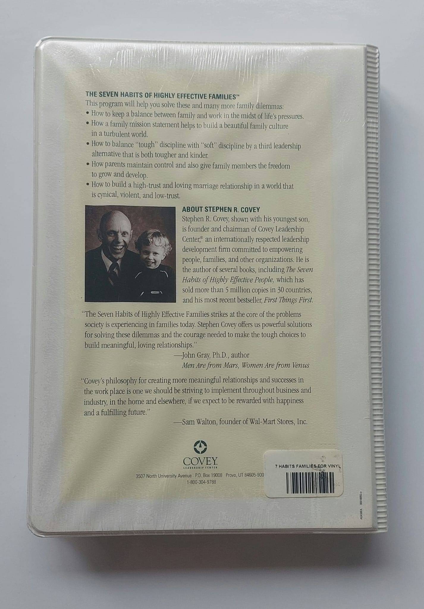 Vintage 1997 Stephen R. Covey 7 Habits Families Cassette Set - photo 3