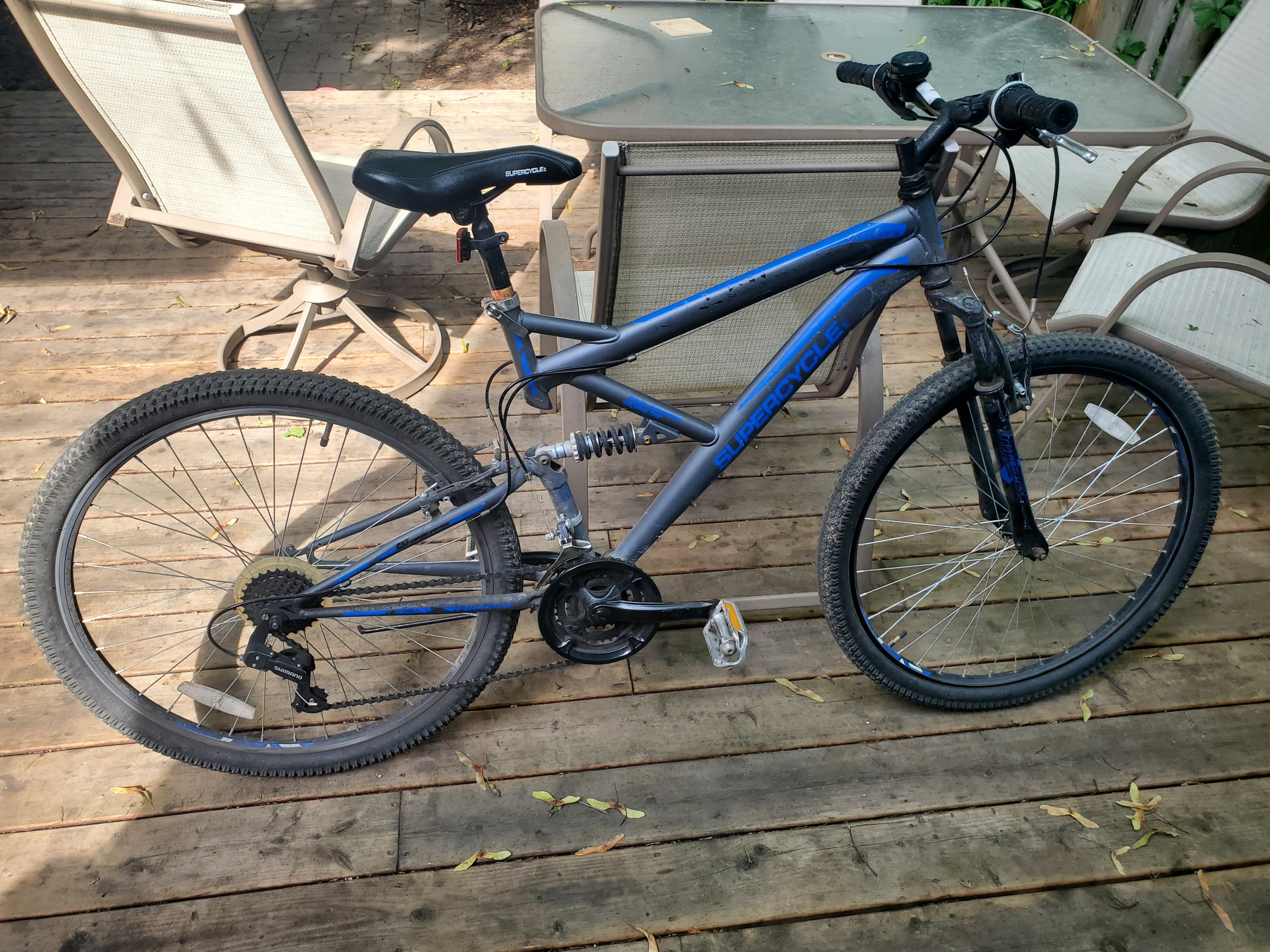 Supercycle Trail Bike with Front and Rear Suspension