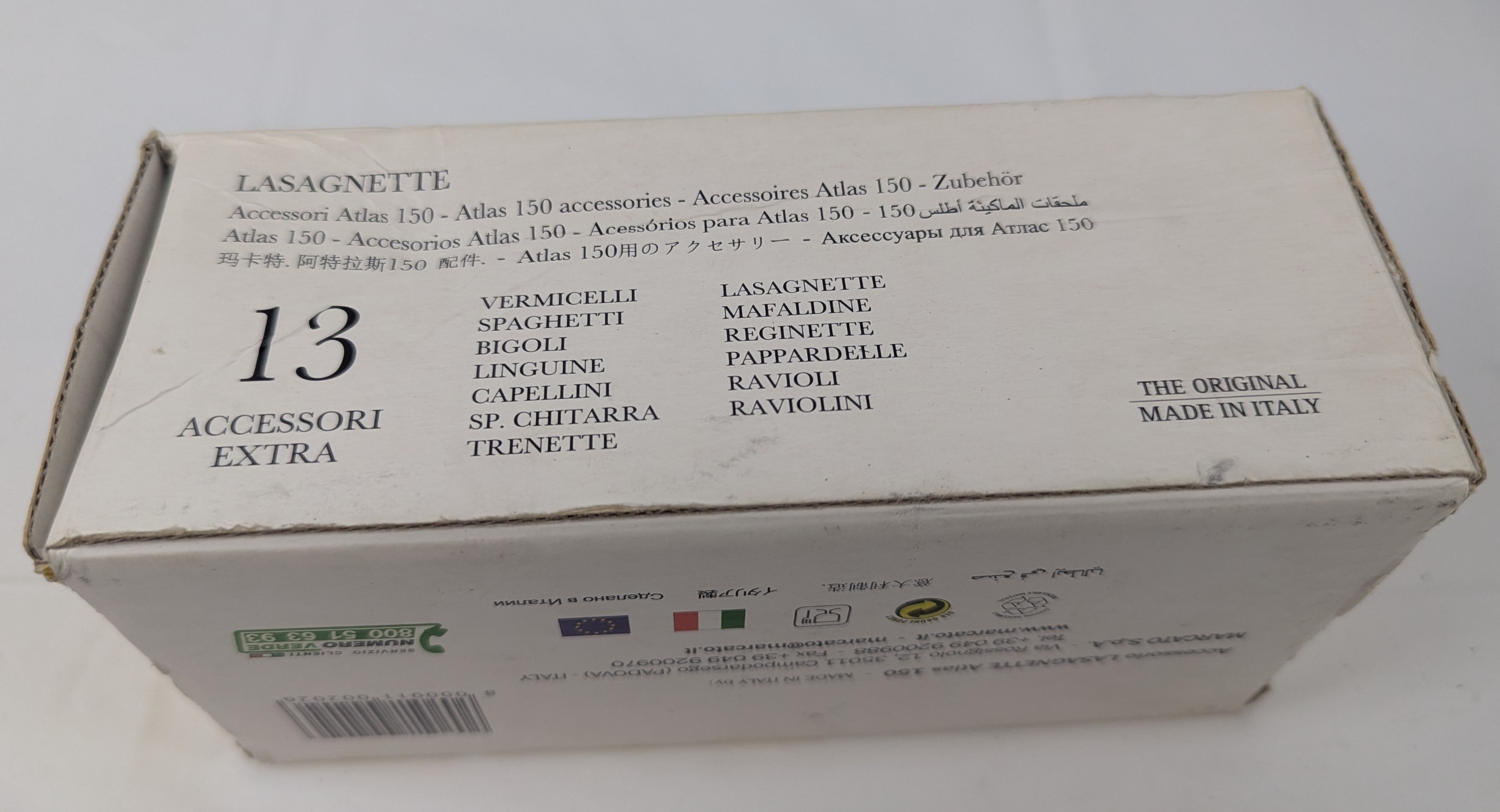 NEW Marcato Atlas 150 Pasta Machine Cutter Lasagnette - photo 2