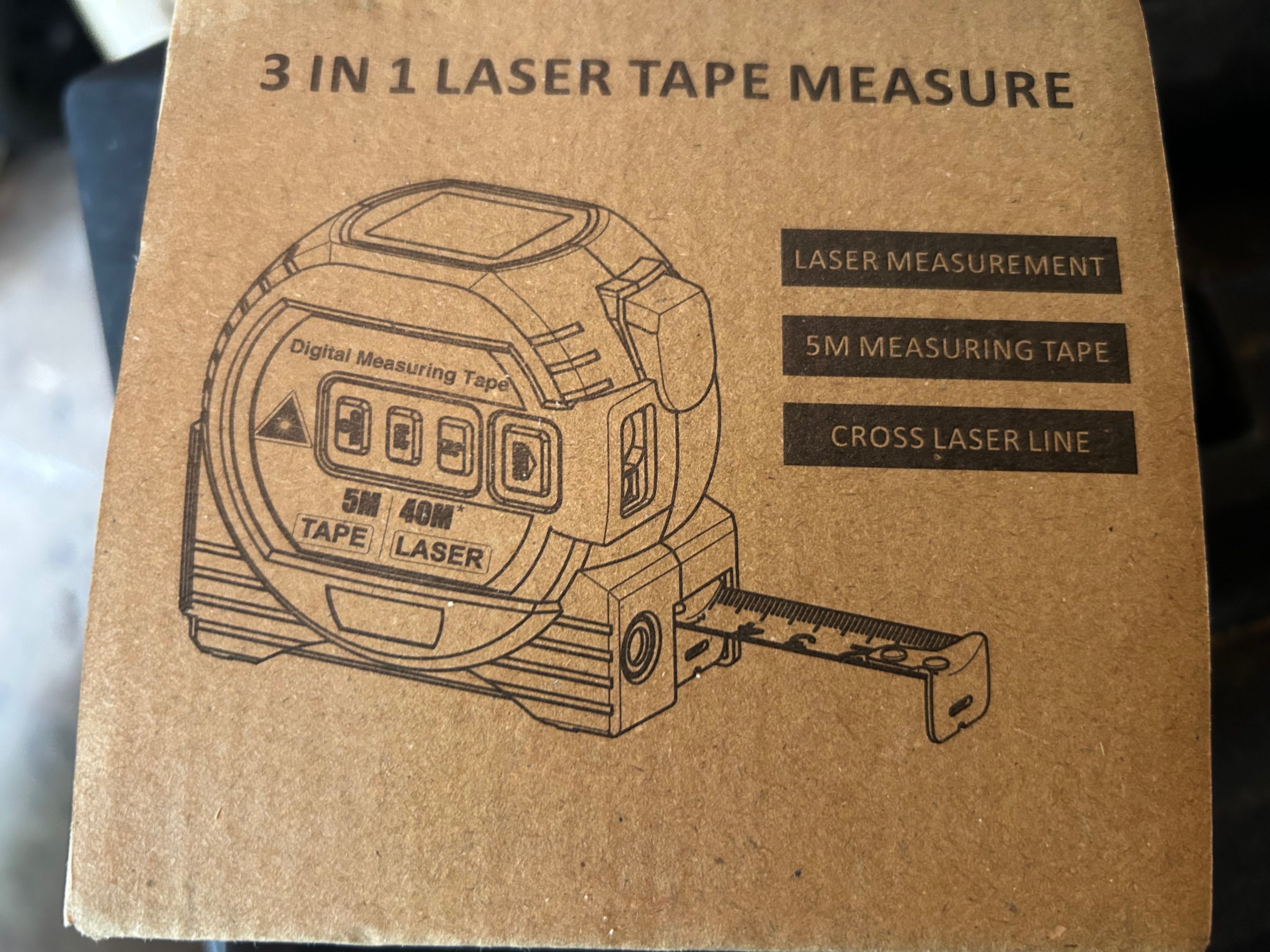 3 in 1 Laser Tape Measure