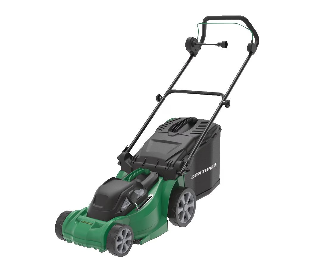 Certified 10A 2-in-1 Electric Lawn Mower, 14-in Deck - photo 2