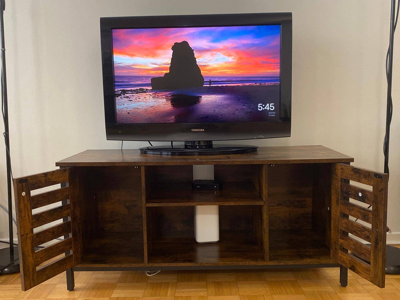 Rustic Brown TV Stand – 2 Shelves for up to 50"  TV - photo 2