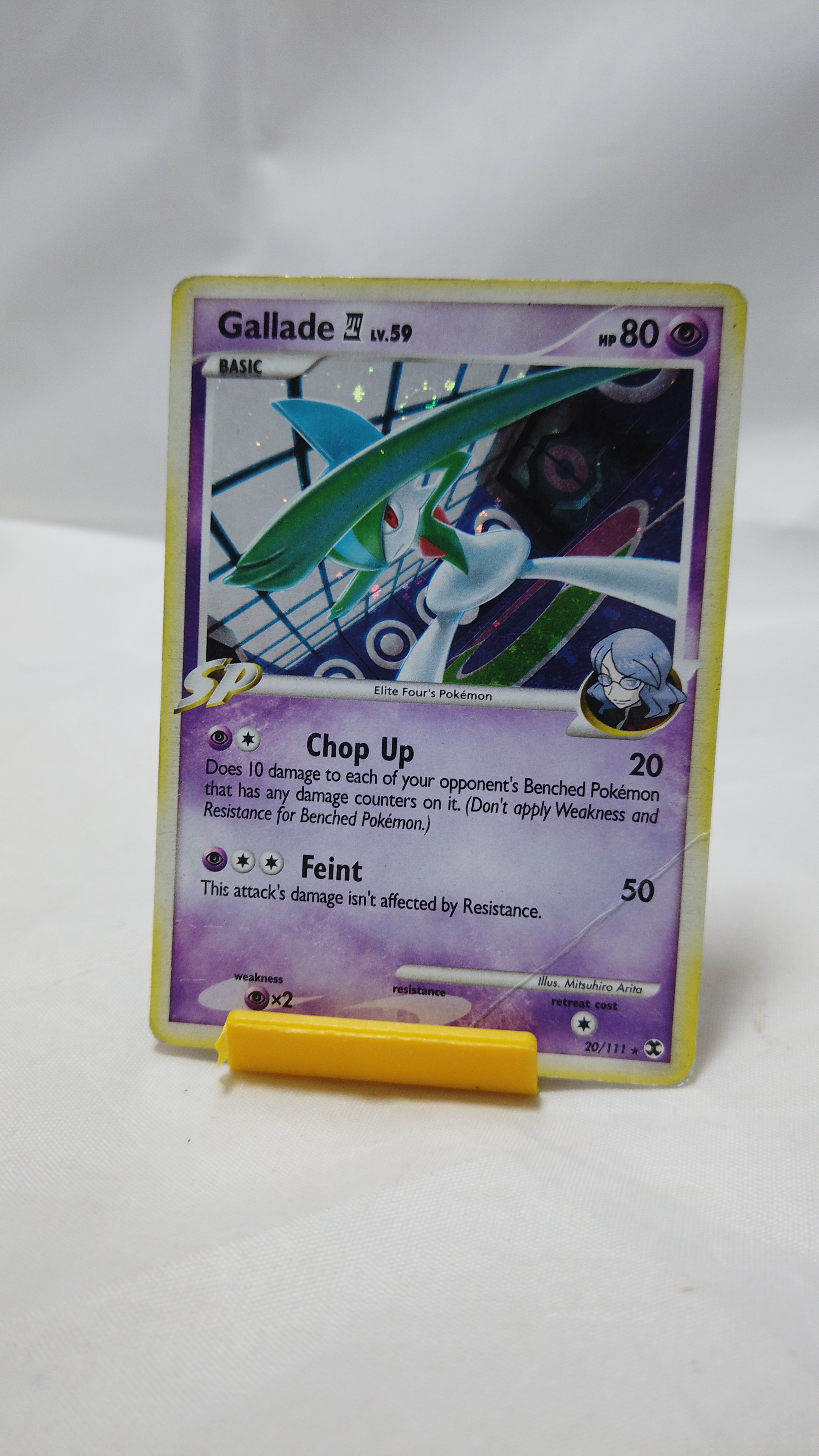 Pokemon Gallade 020/111 Rising Rivals Holo Rare Damaged